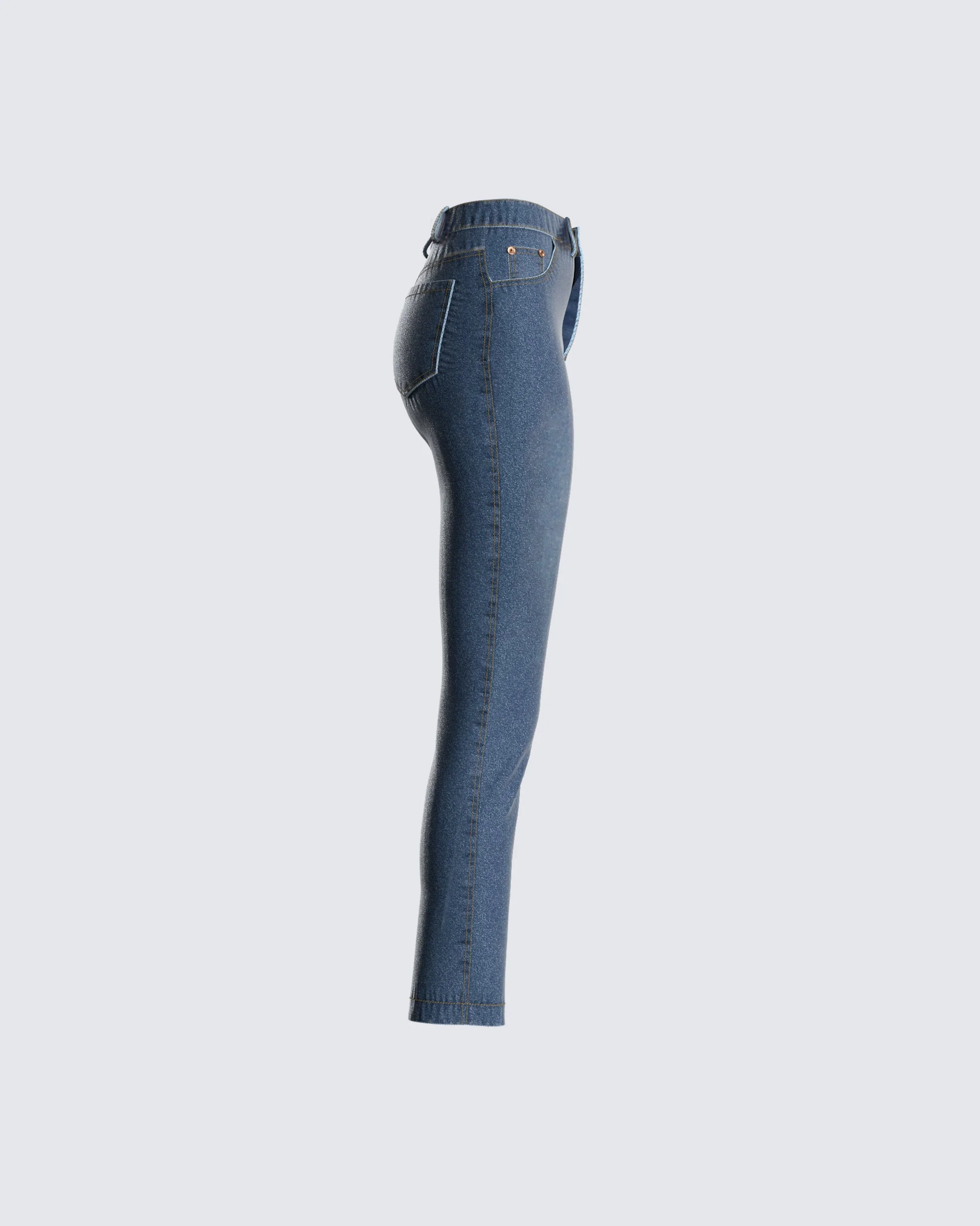 Mateo Skinny Blue Jeans - Image 2