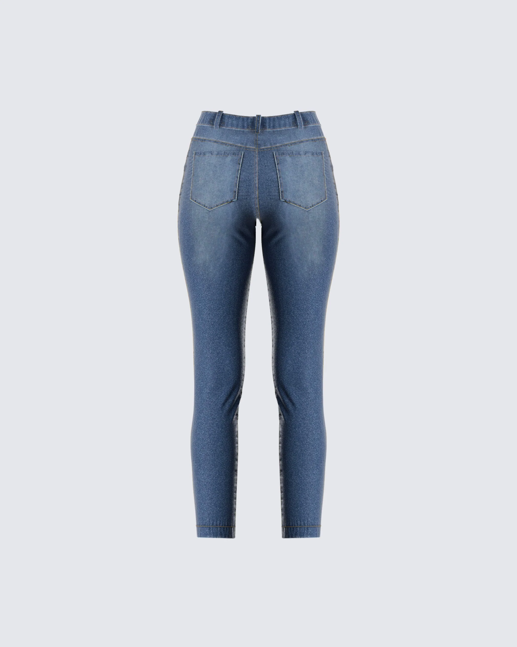 Mateo Skinny Blue Jeans - Image 3