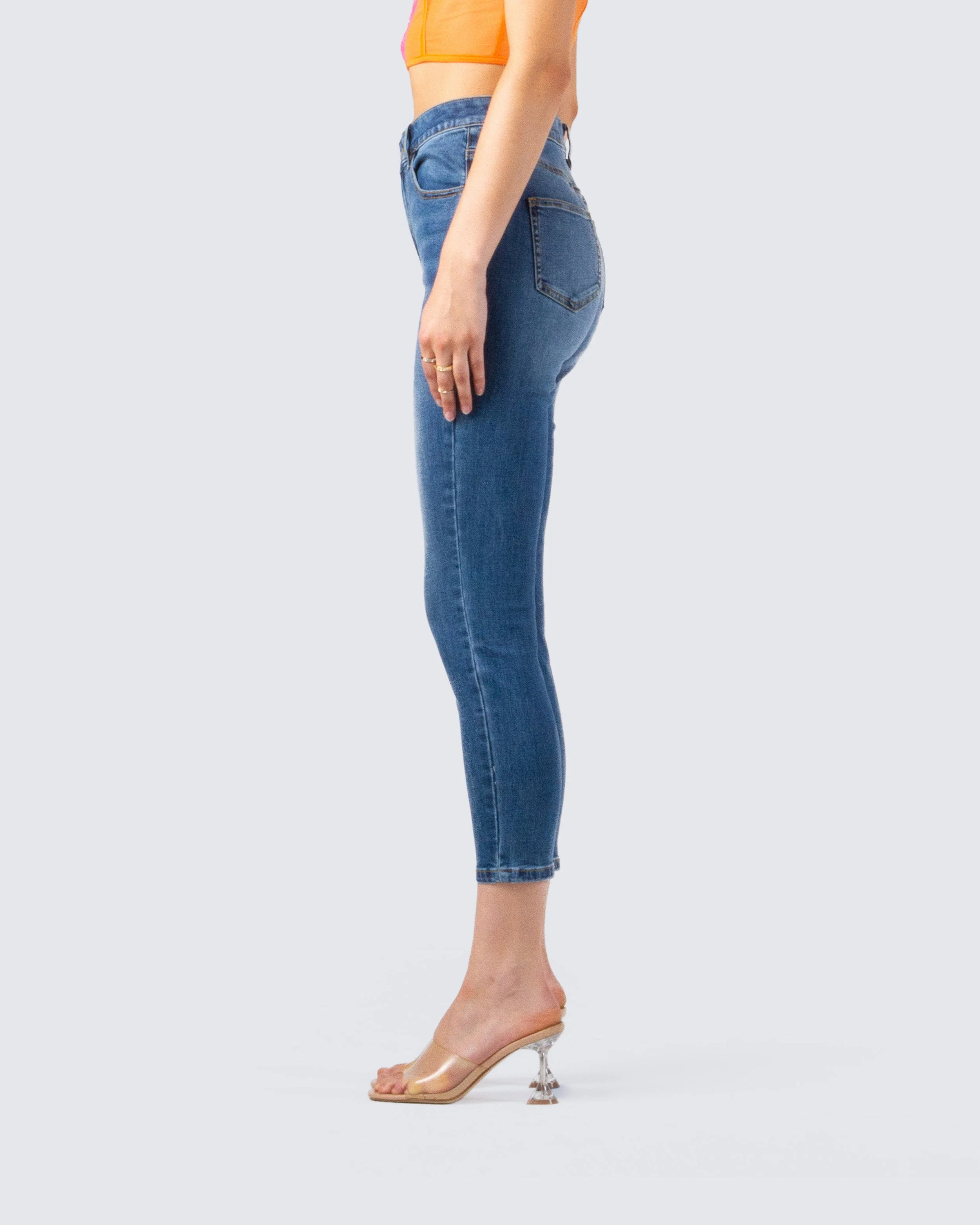 Mateo Skinny Blue Jeans - Image 5