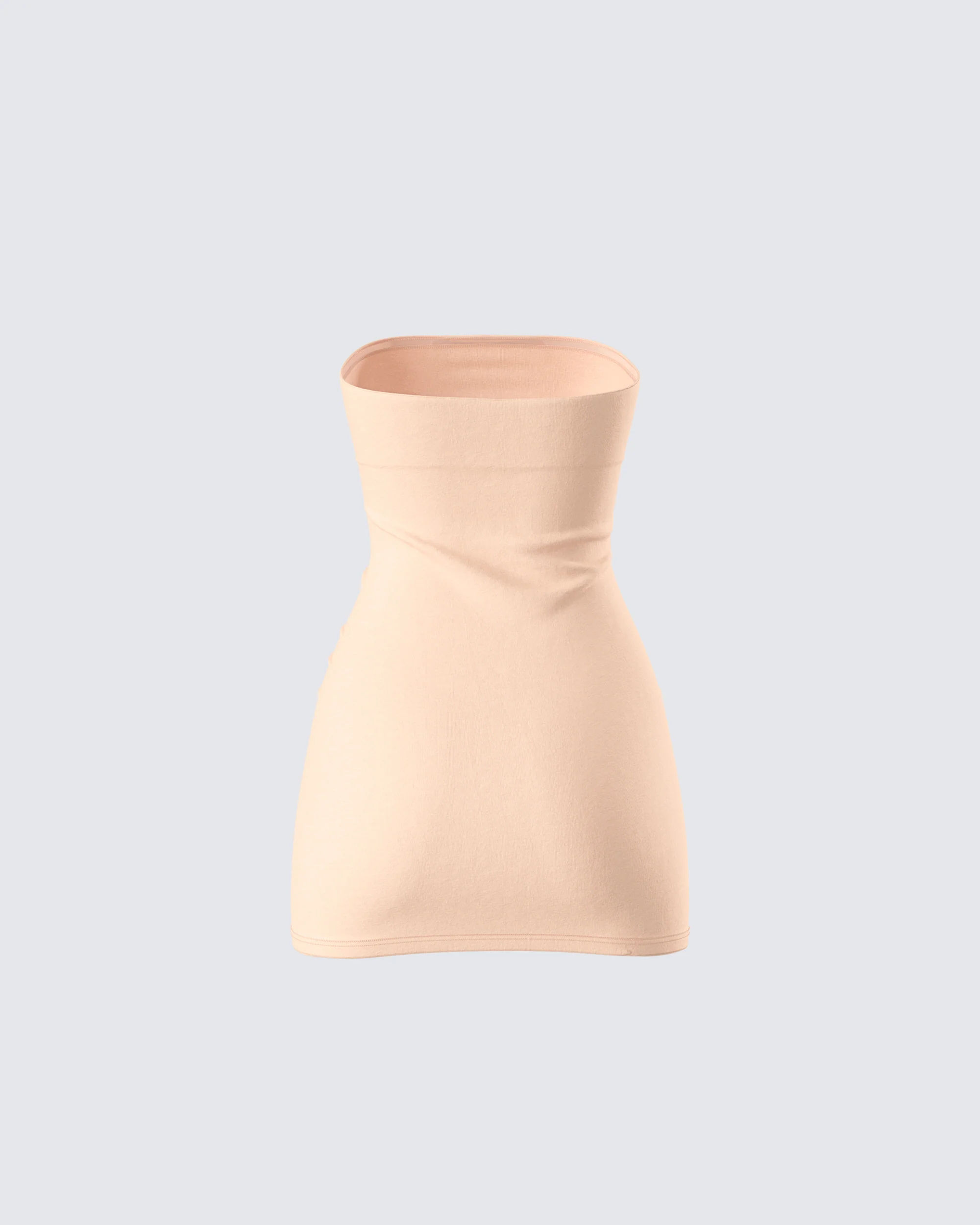 Maxine Beige Jersey Tube Dress - Image 3
