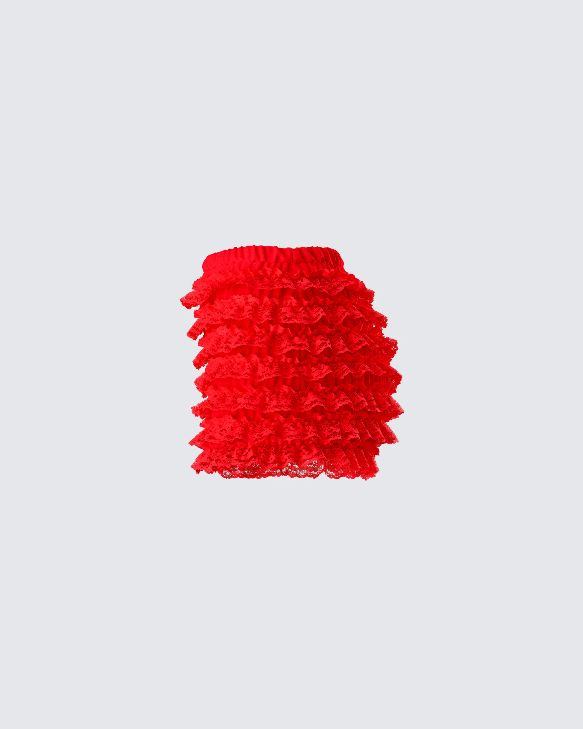 Maylah Red Ruffle Short - Image 2