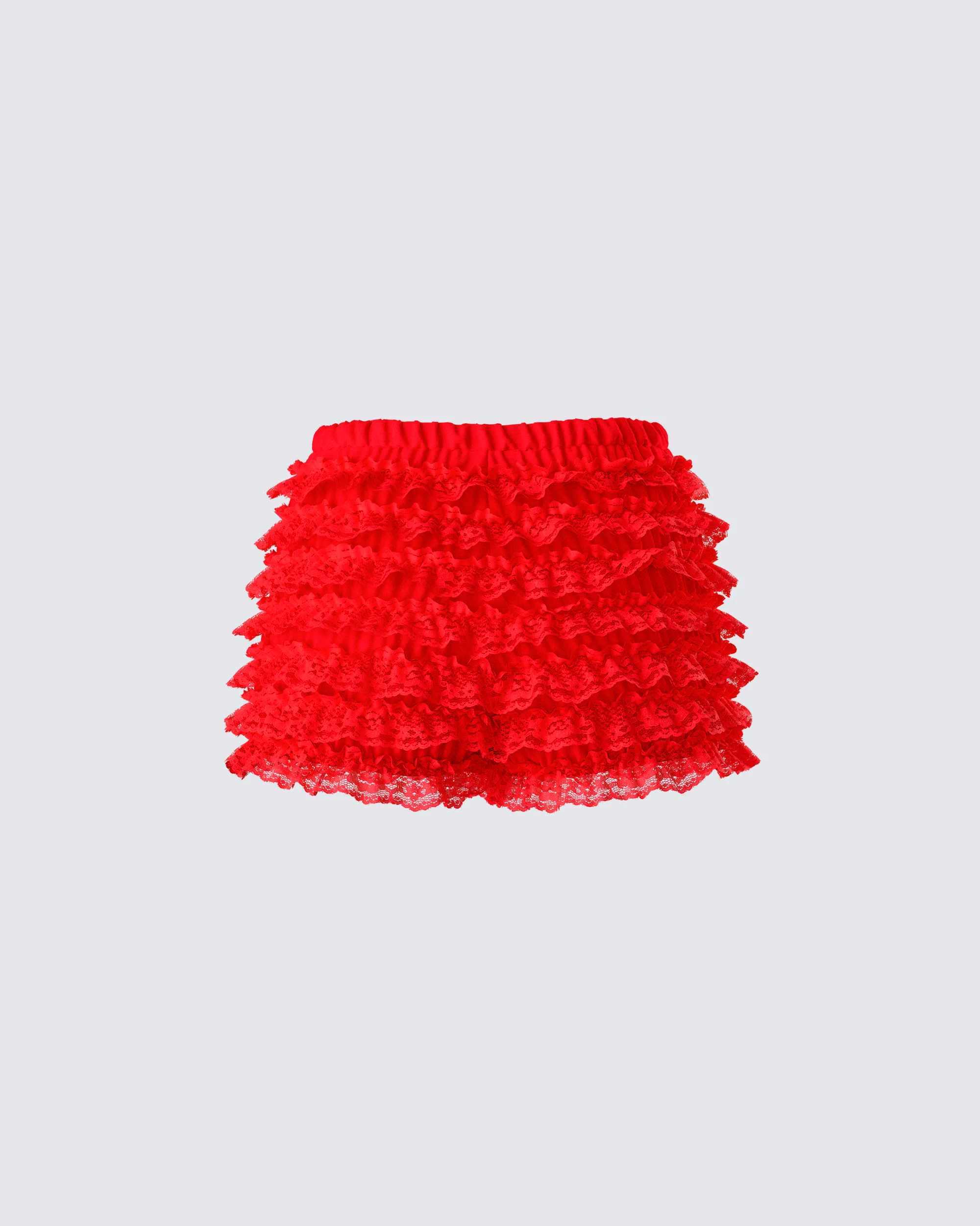 Maylah Red Ruffle Short - Image 3