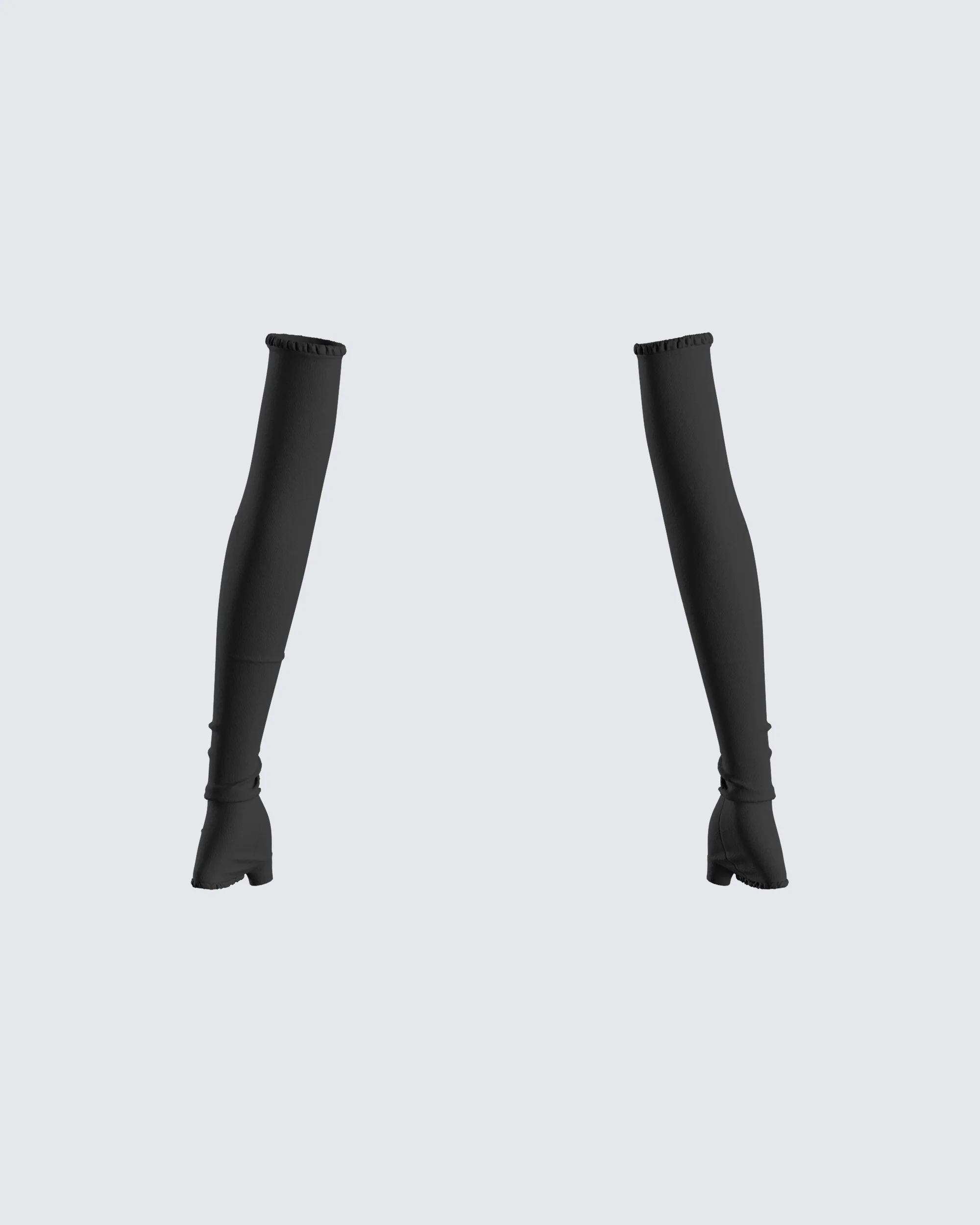 Meera Black Jersey Gloves - Image 3