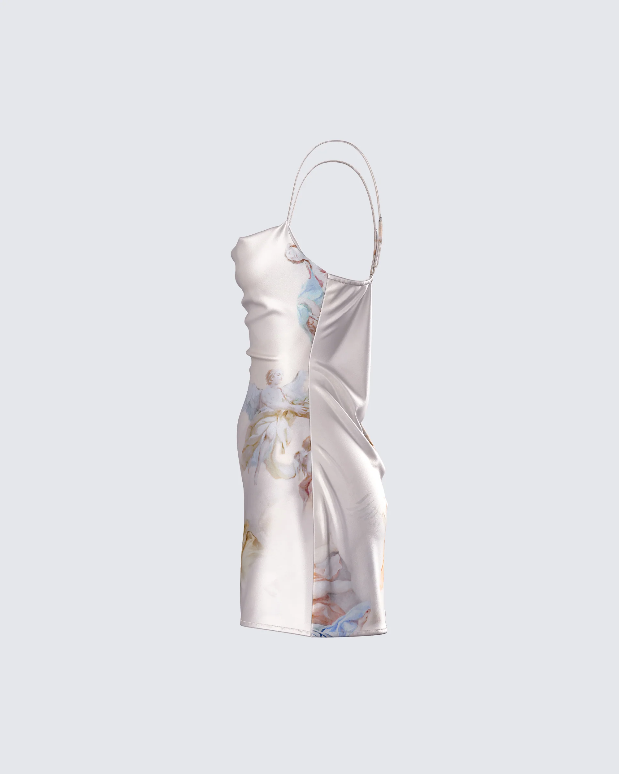 Melody Renaissance Print Mini Dress - Image 2