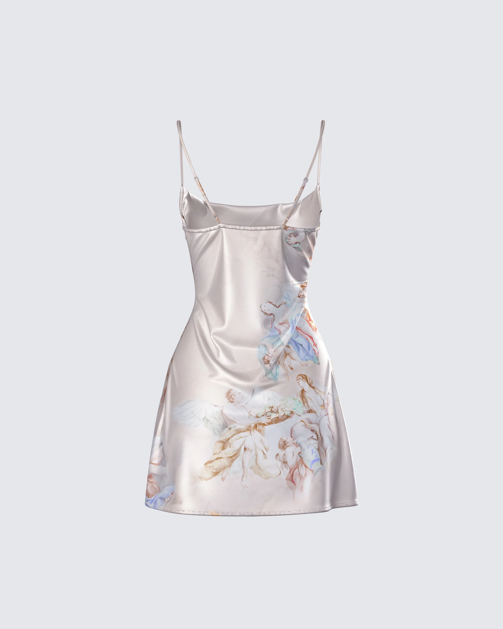 Melody Renaissance Print Mini Dress - Image 3