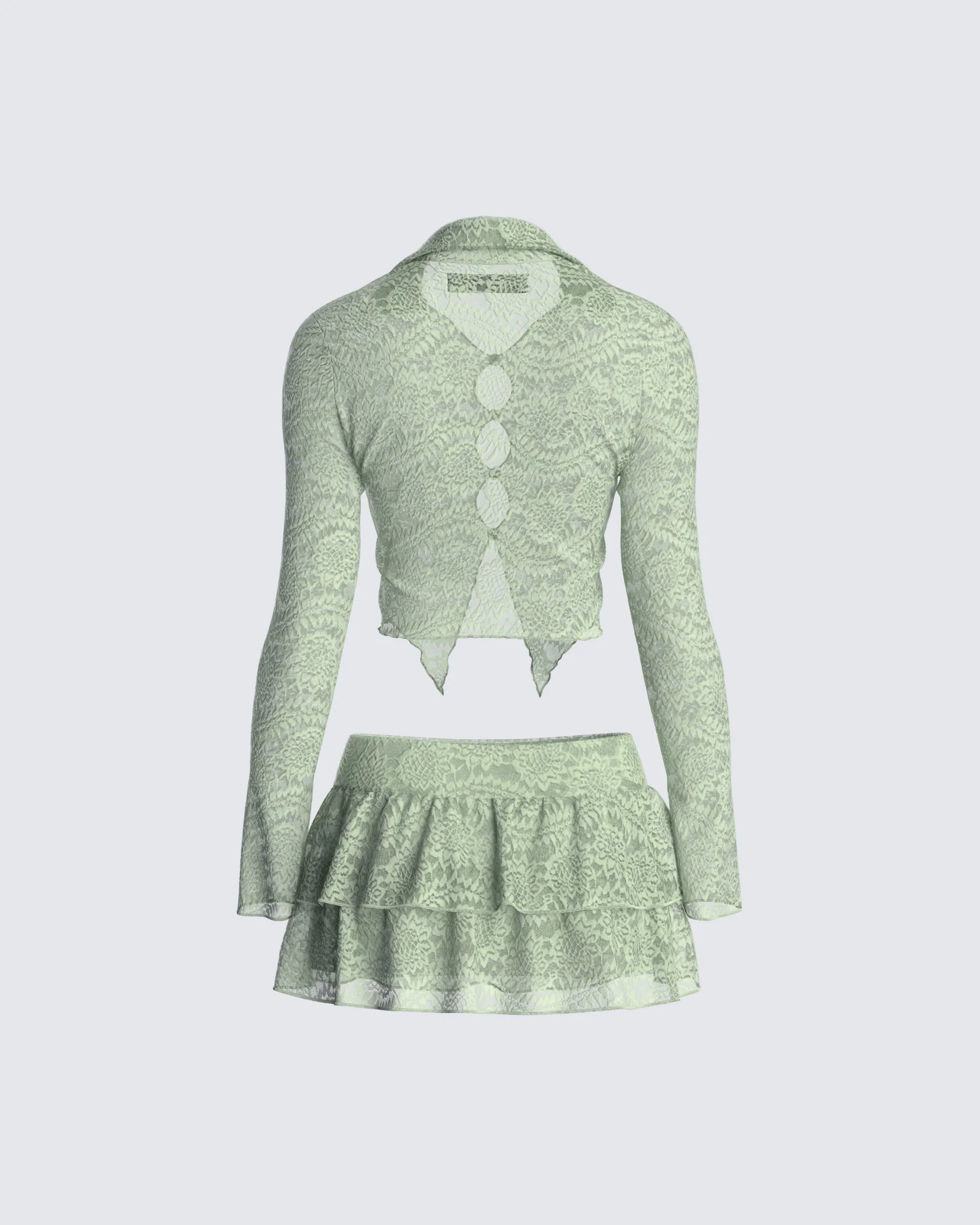 Mia Sage Stretch Lace Set - Image 3