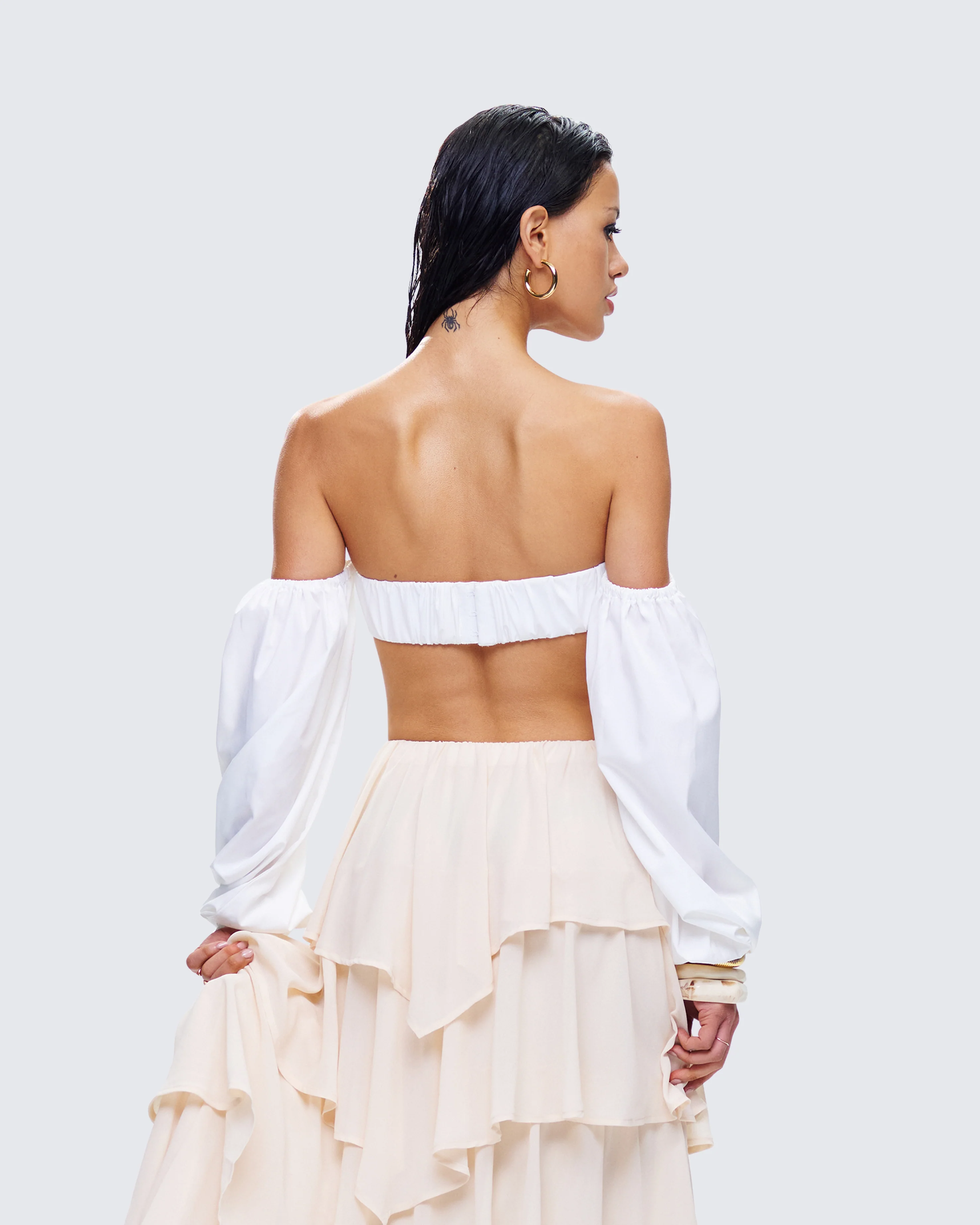 Milly White Poplin Bra Top - Image 7