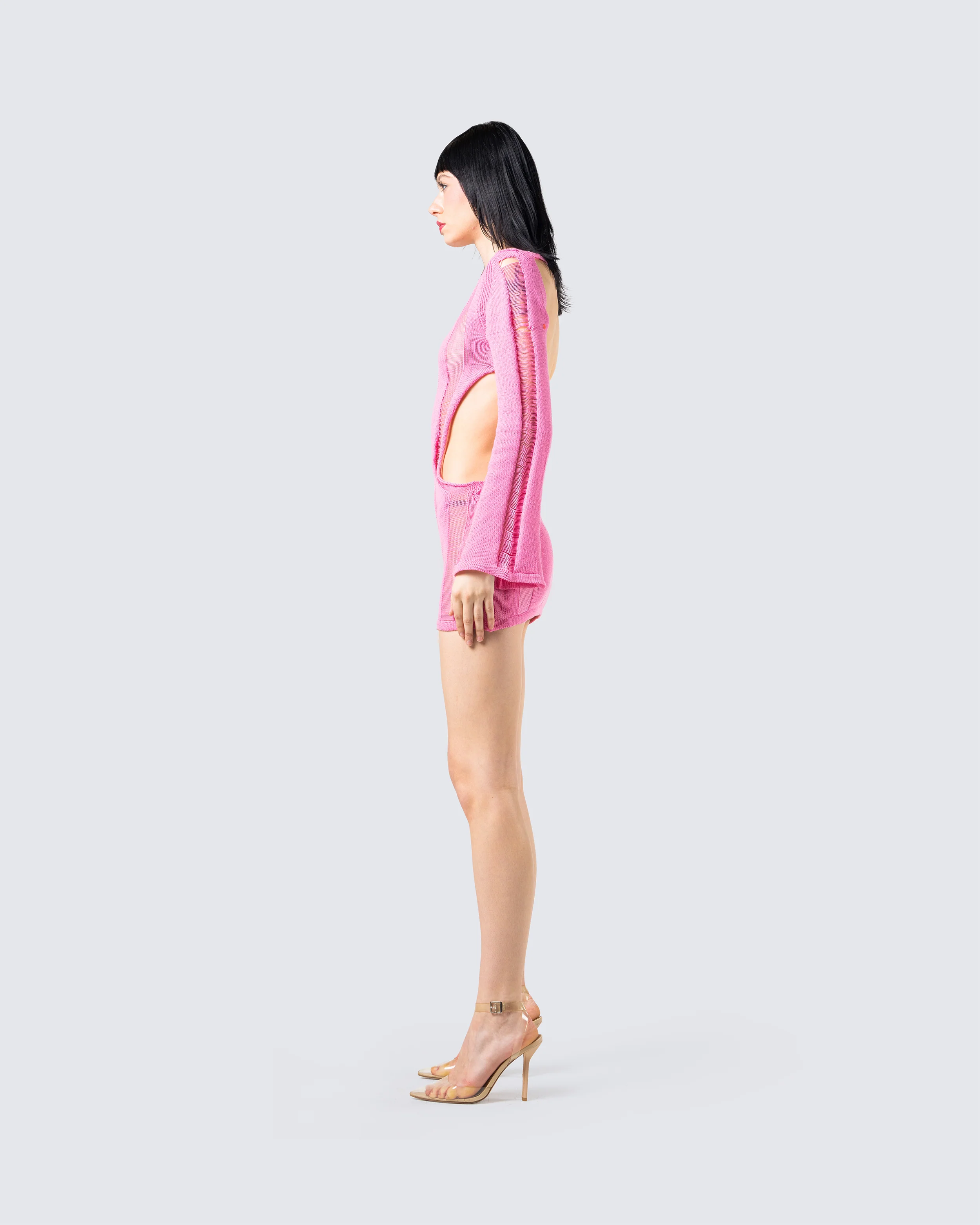 Mindy Pink Mini Dress - Image 5