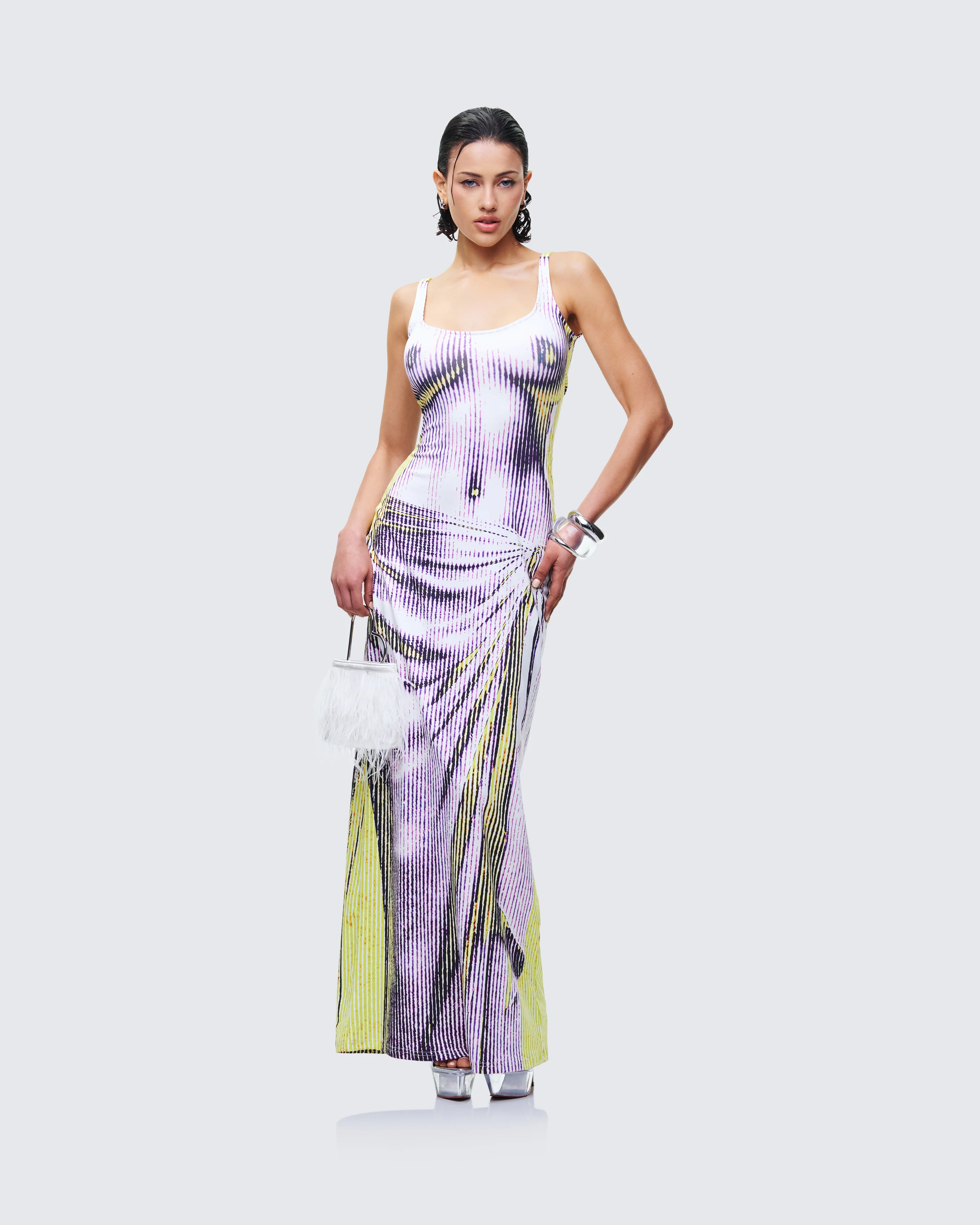 Mirabel Body Print Maxi Dress - Image 3