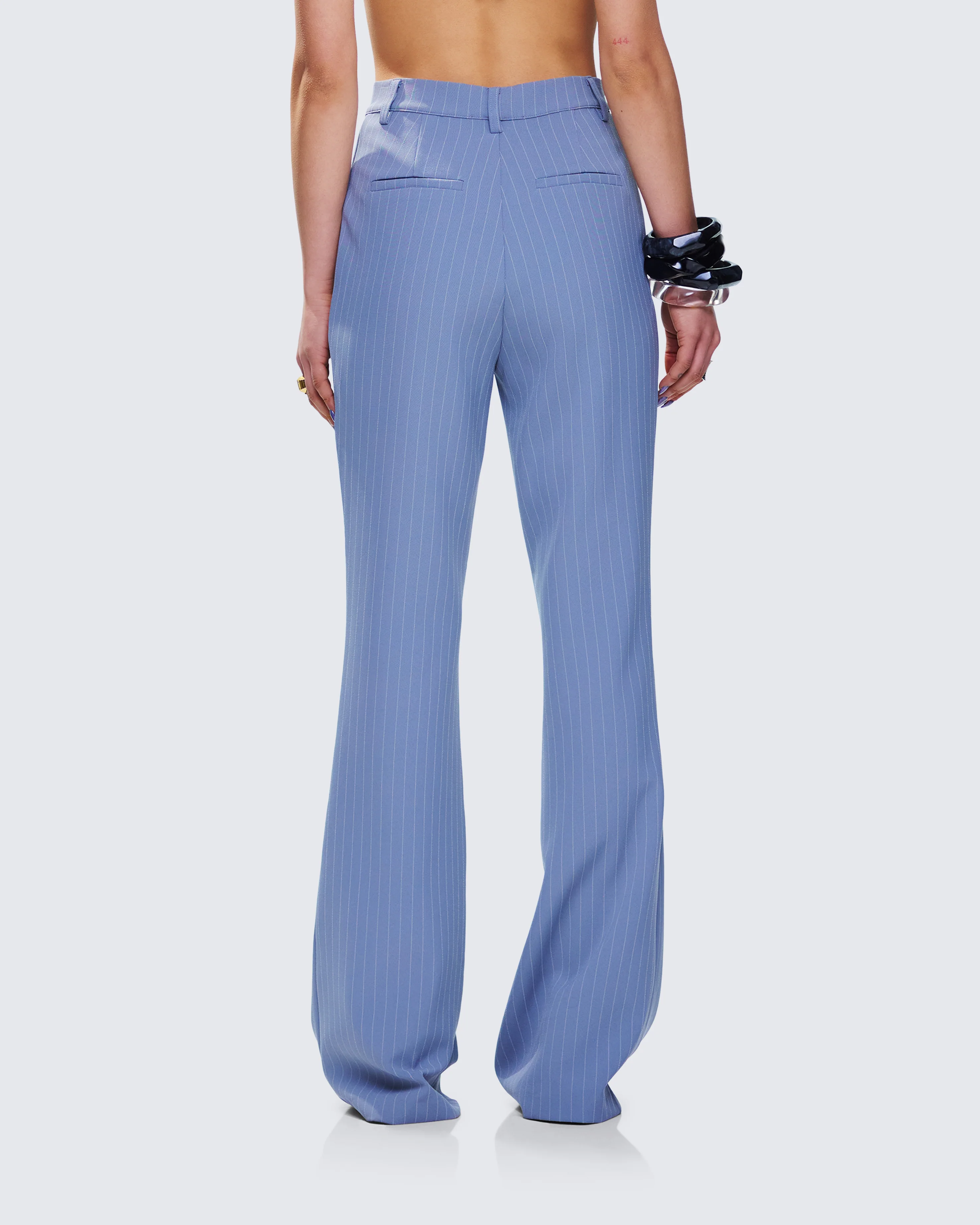 Miren Grey Pinstripe Trouser Pant - Image 6