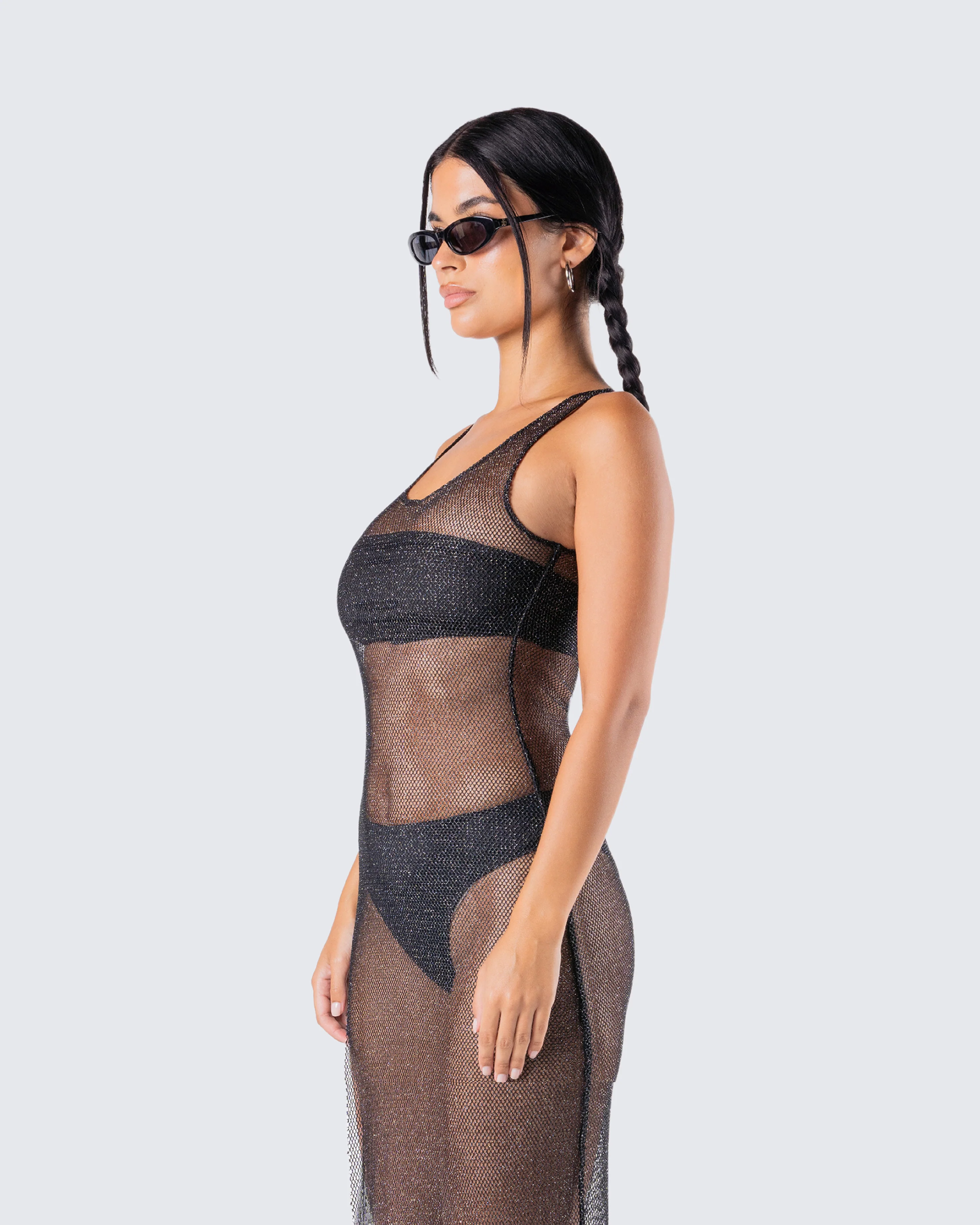 Mirla Black Jersey Bandeau Top - Image 5