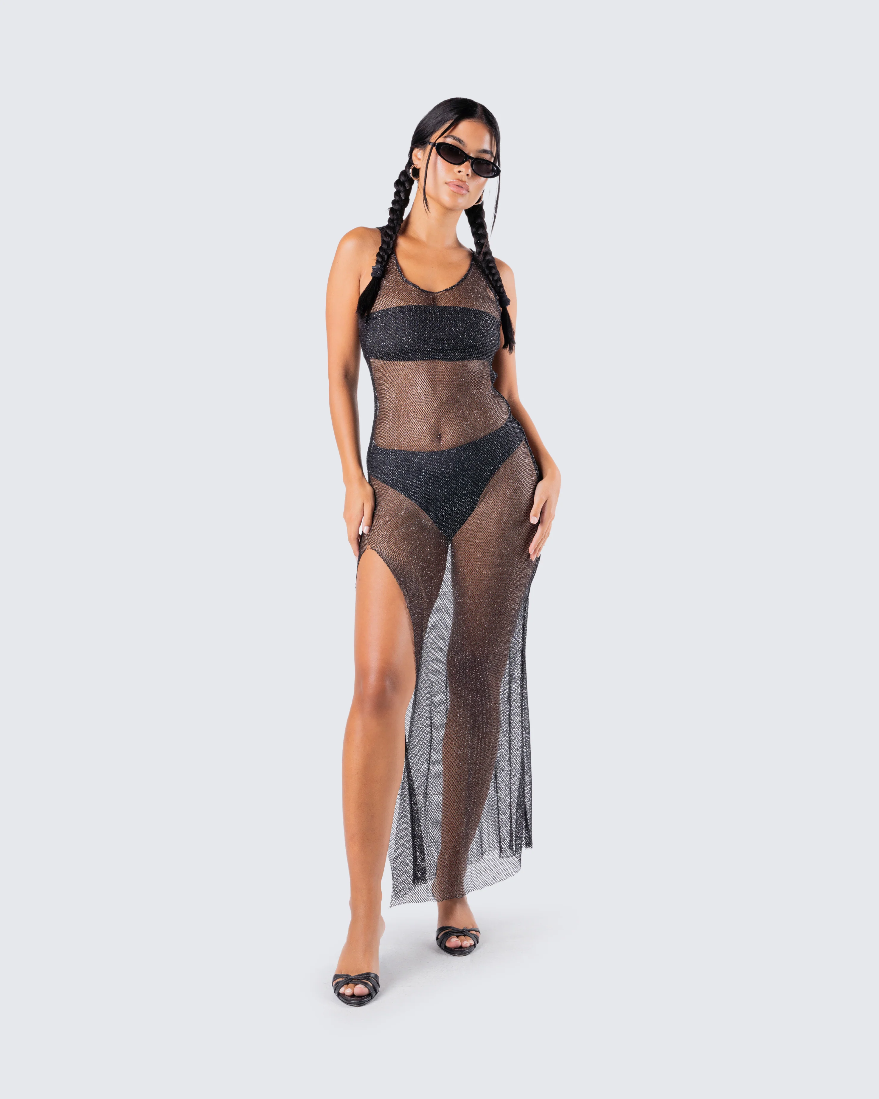 Mirla Black Jersey Bandeau Top - Image 9