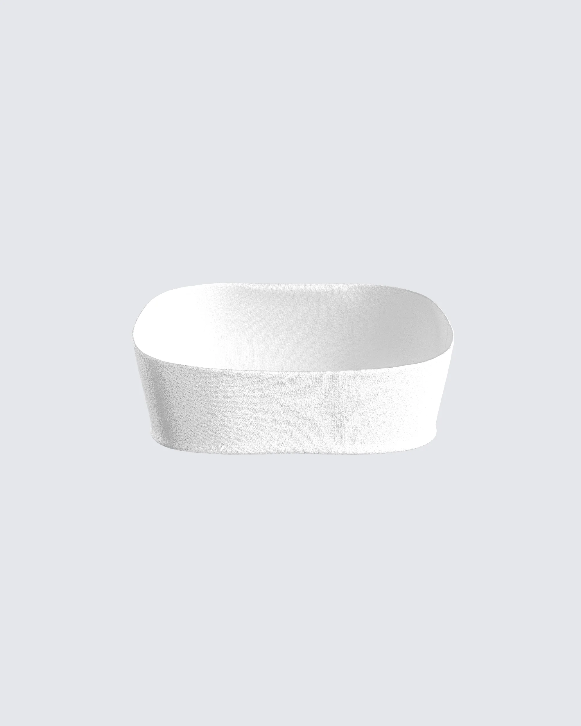 Mirla White Jersey Bandeau Top - Image 3