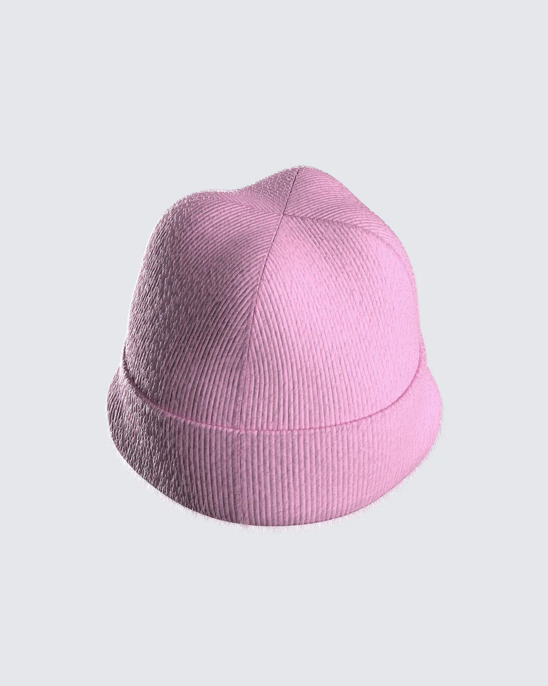 Molly Pink Ribbed Beanie - Image 3