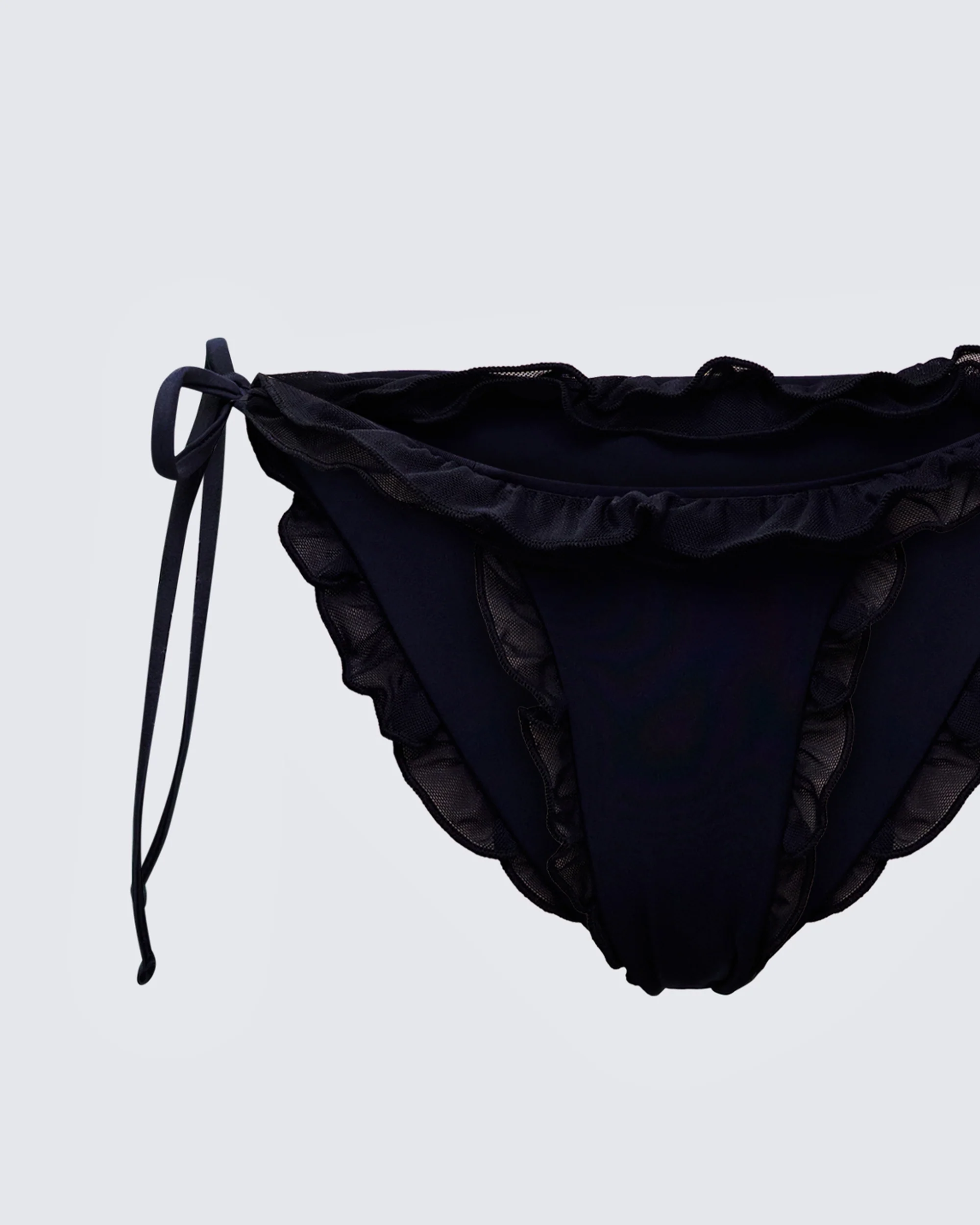 Monroe Black Ruffle Bikini Bottom - Image 6