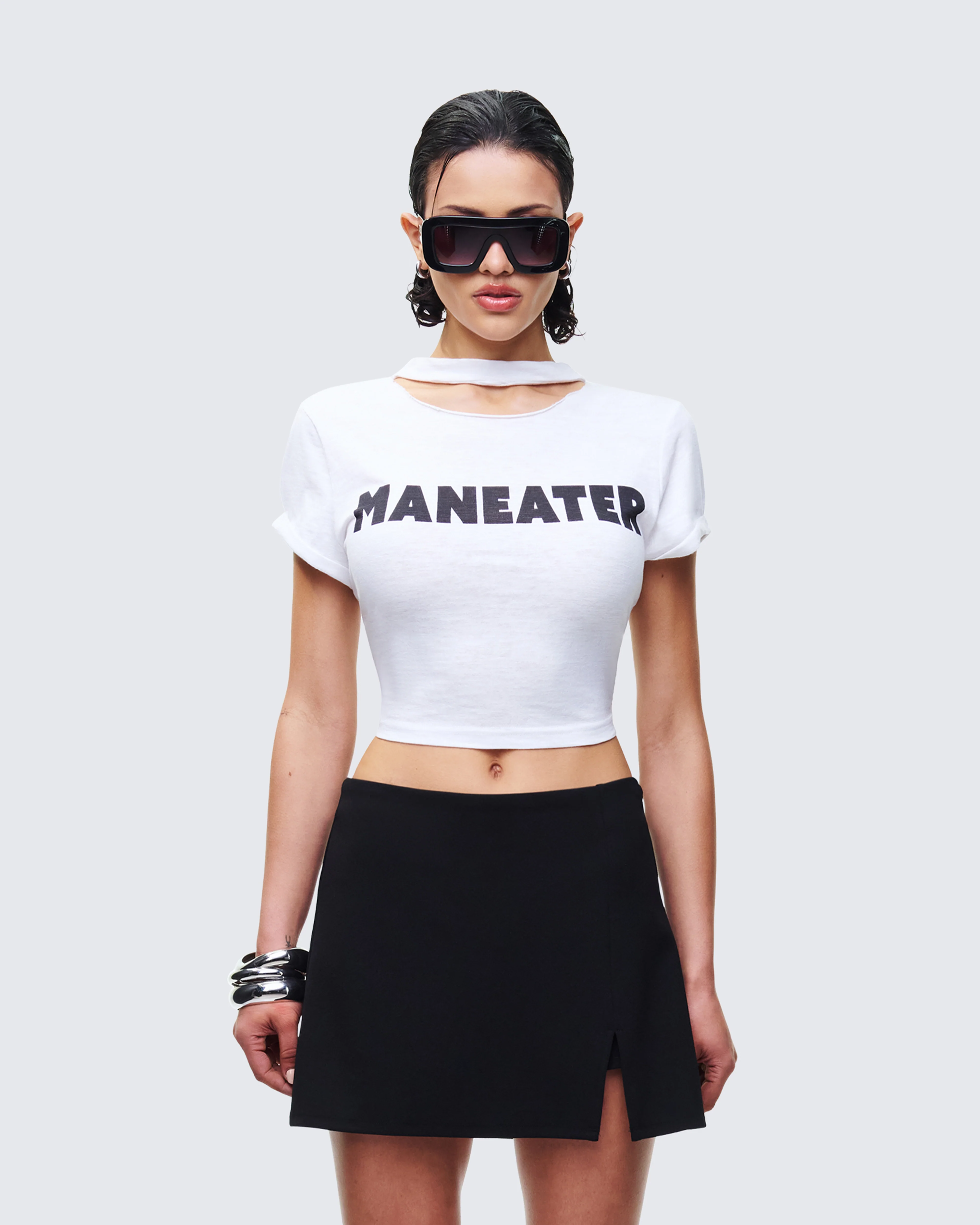 Monte White Jersey Graphic Top - Image 2