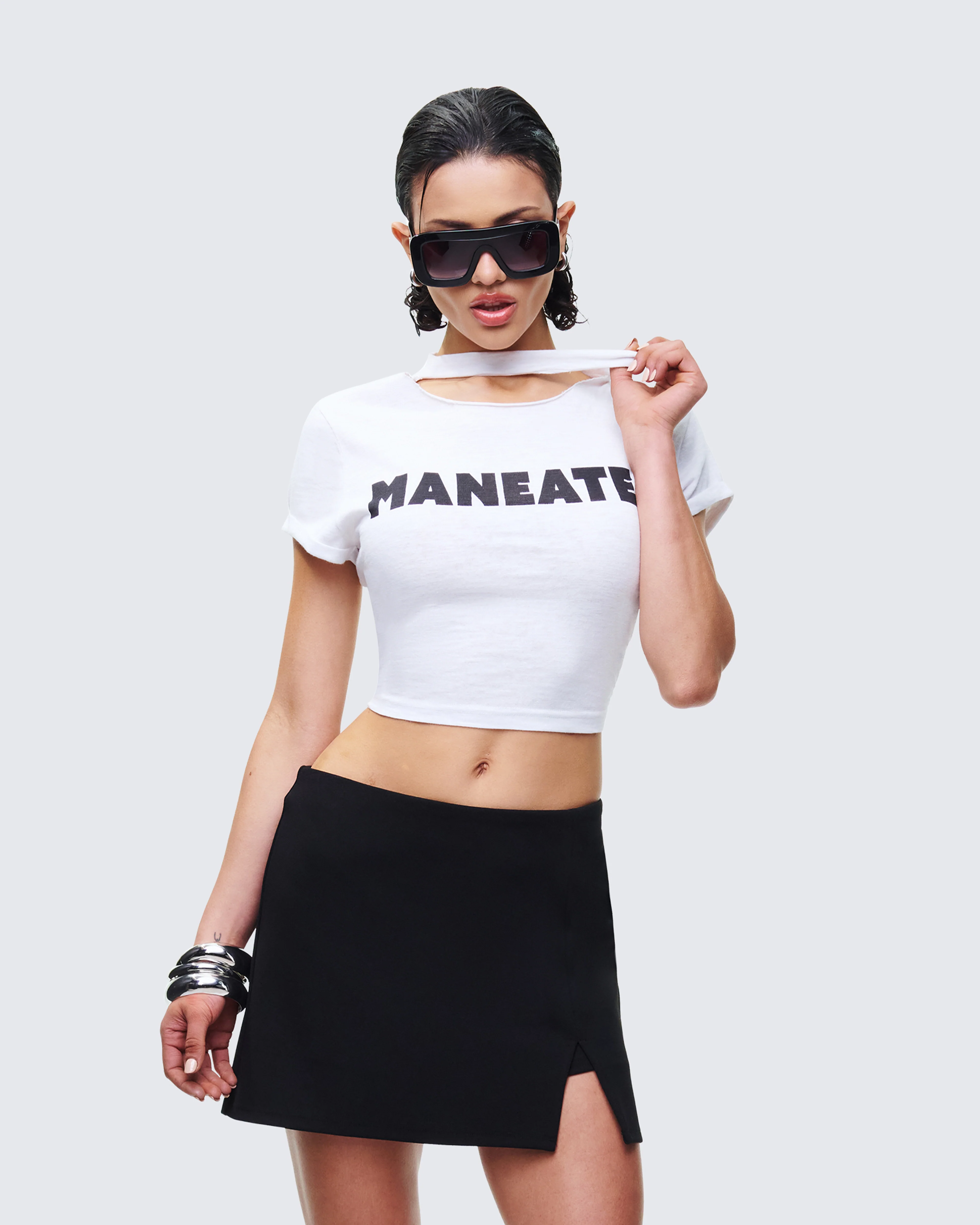 Monte White Jersey Graphic Top - Image 3