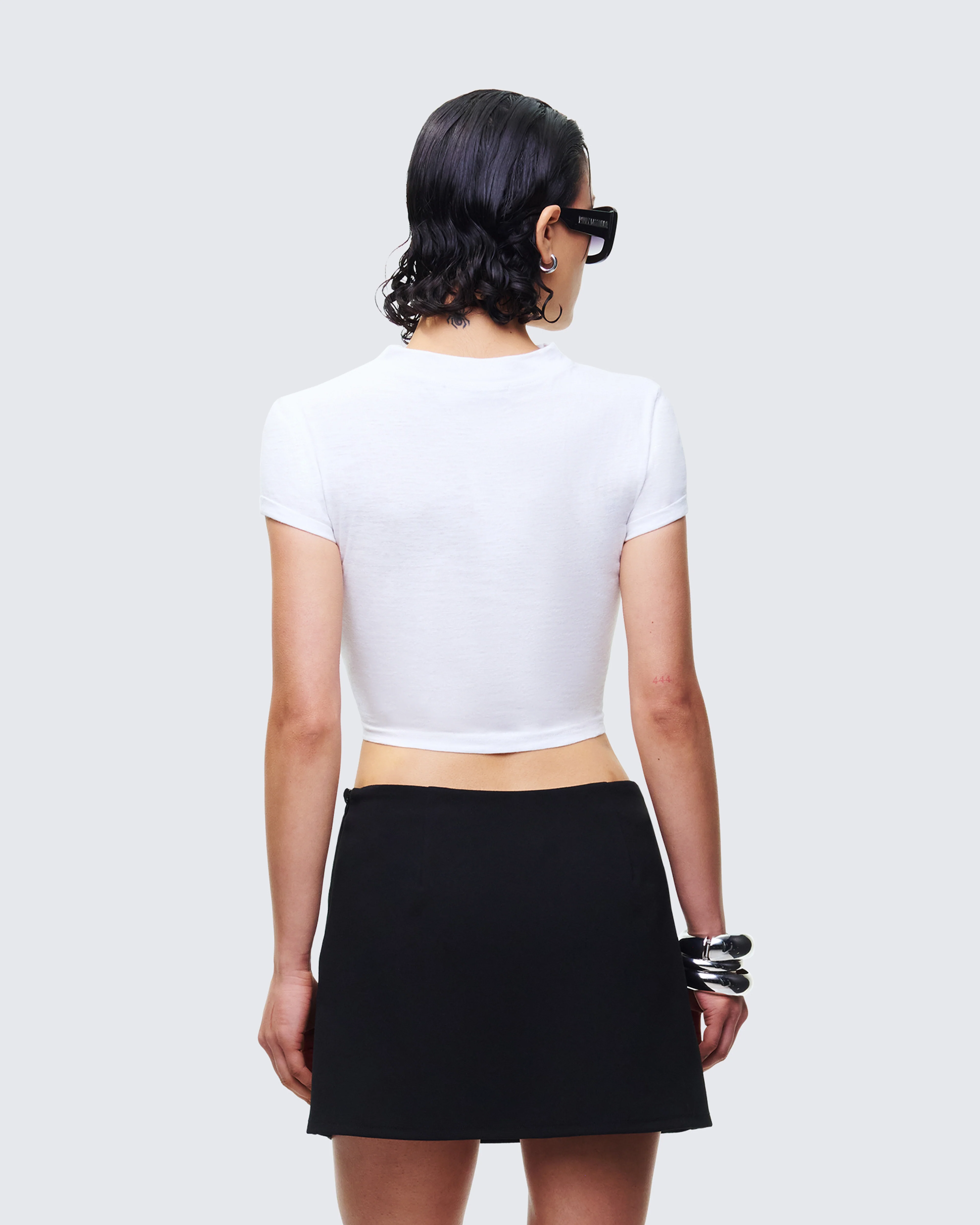 Monte White Jersey Graphic Top - Image 4
