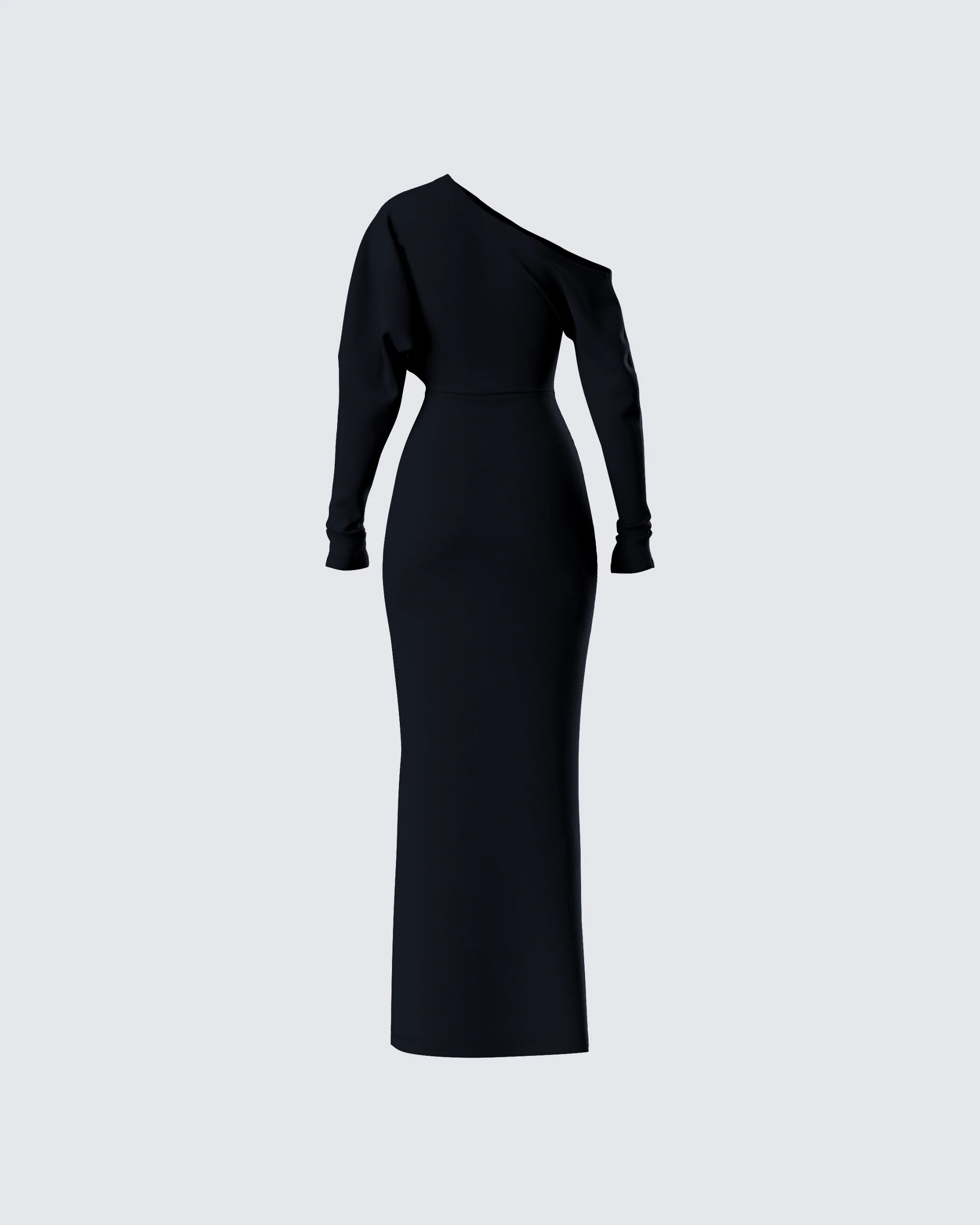 Morwena Black Off Shoulder Maxi Dress - Image 3