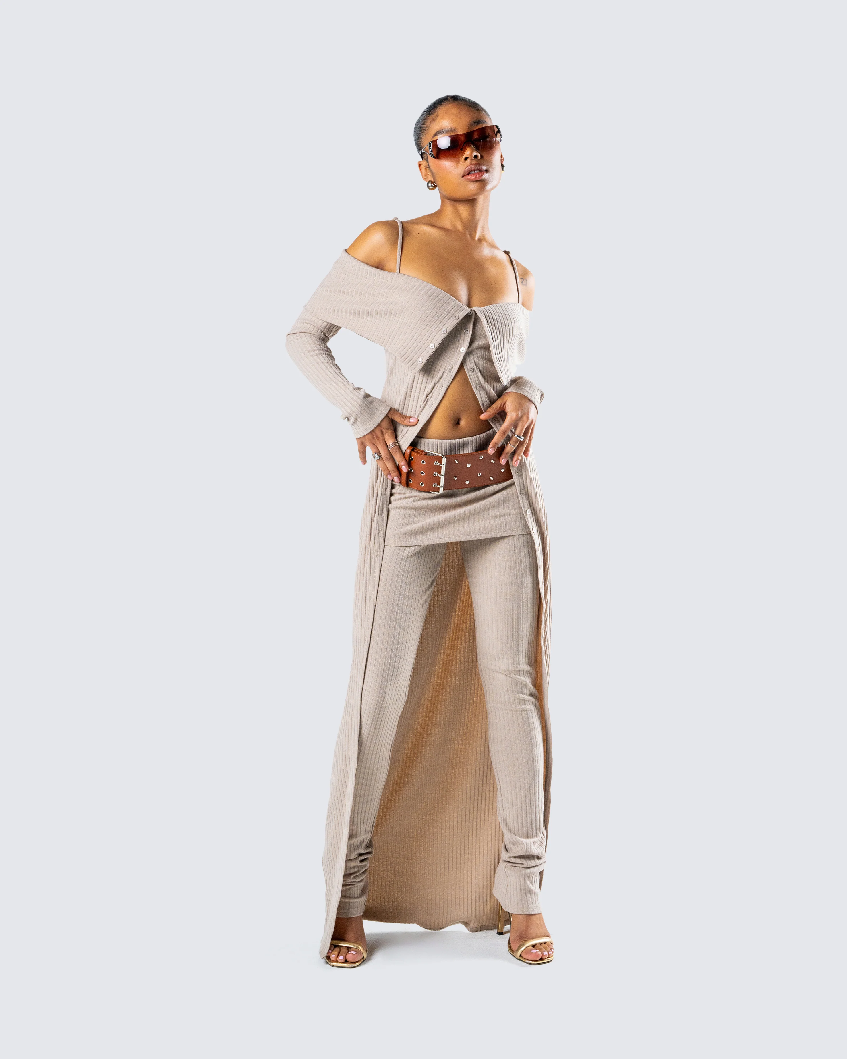 Myka Brown Studded Belt - Image 9
