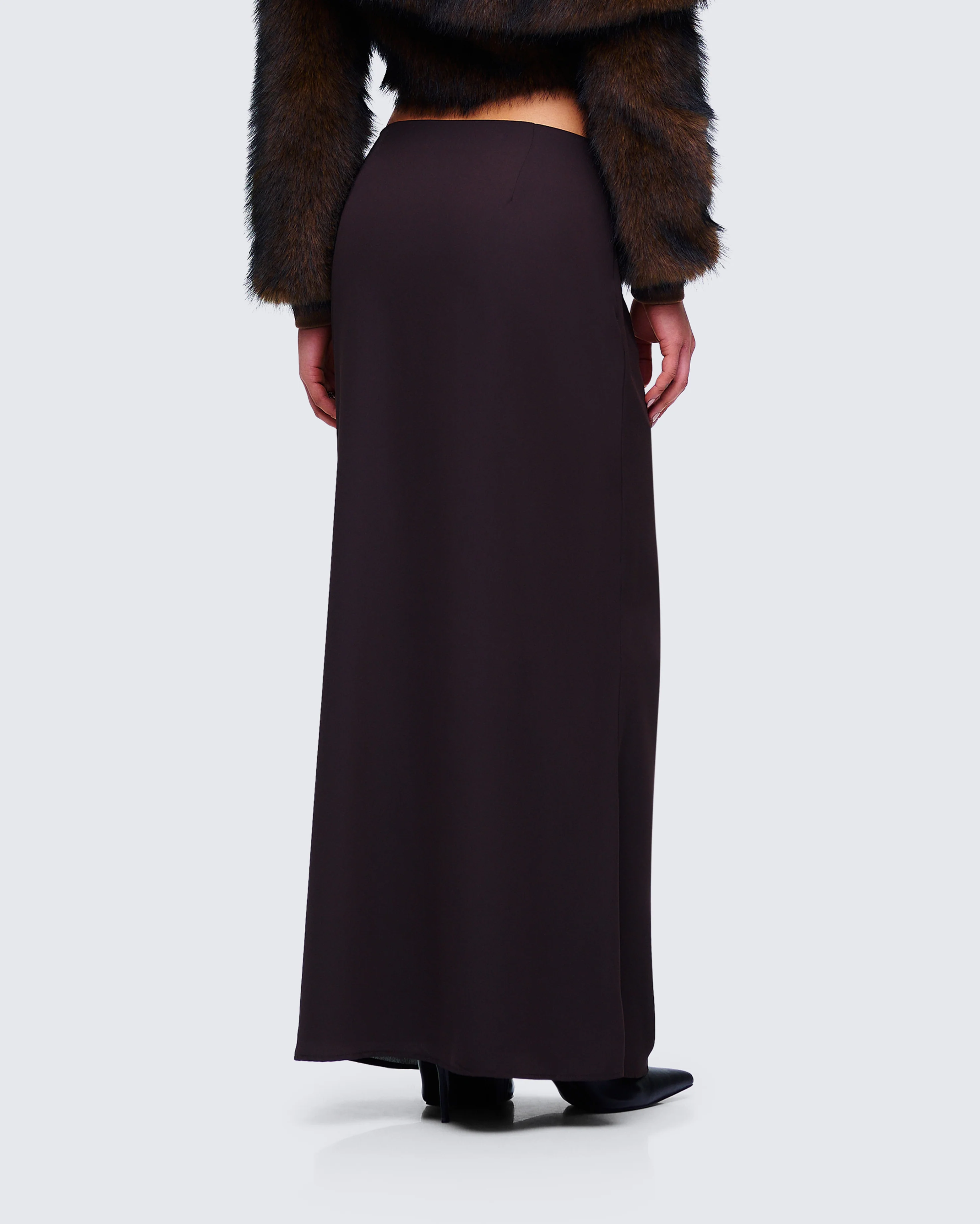 Nadi Brown Maxi Skirt - Image 4