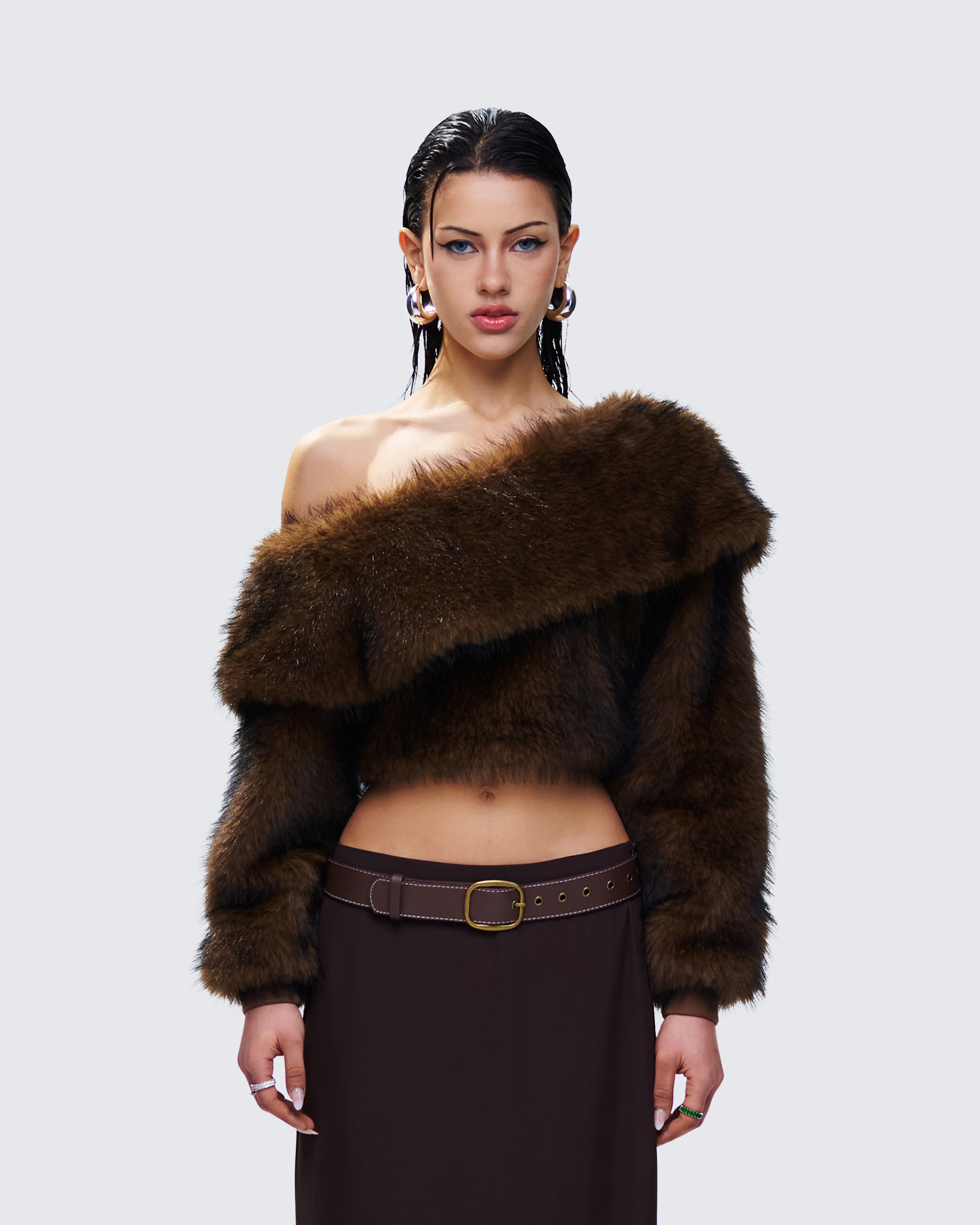 Nadi Brown Vegan Leather Belt - Image 4