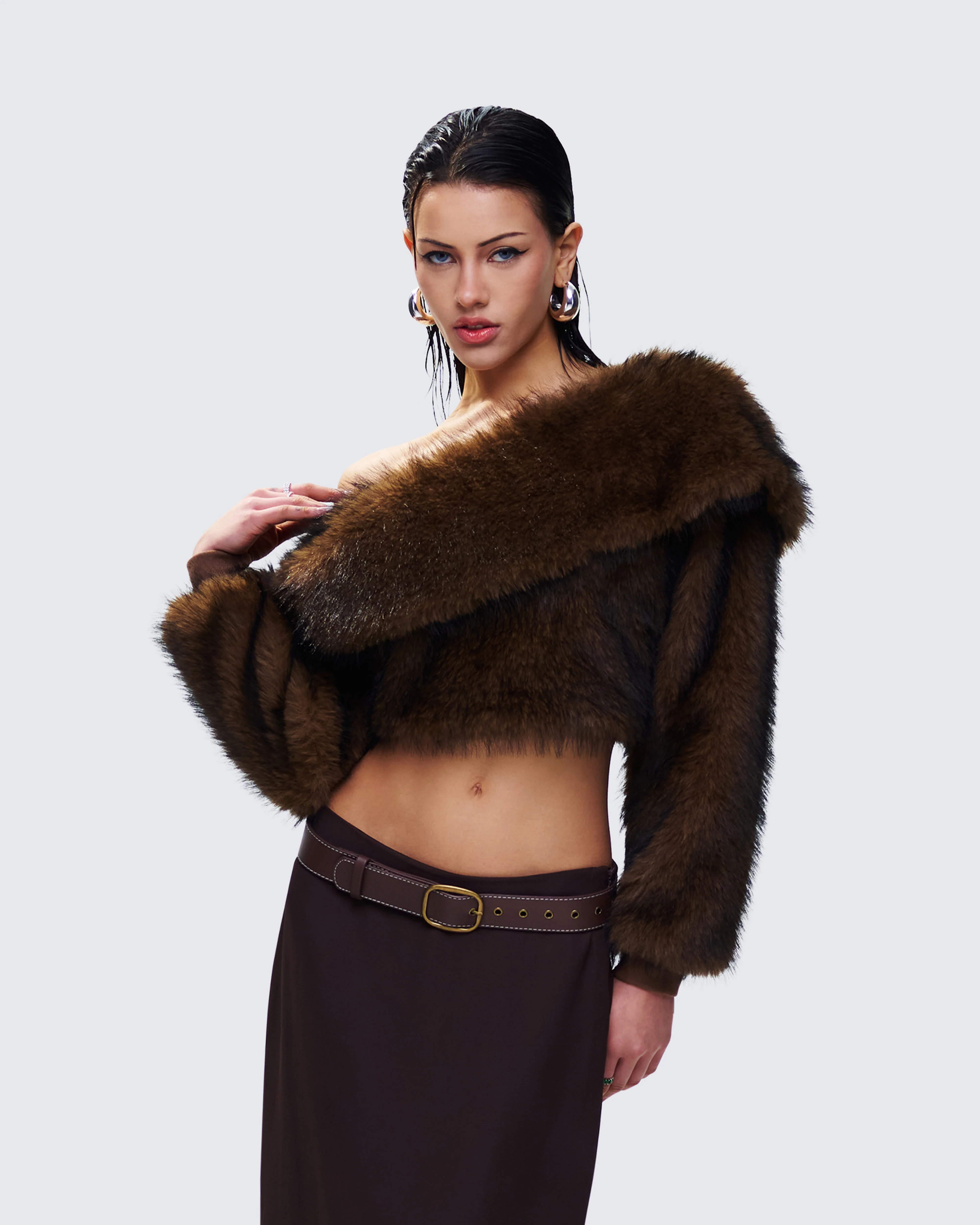 Nadi Brown Vegan Leather Belt - Image 5
