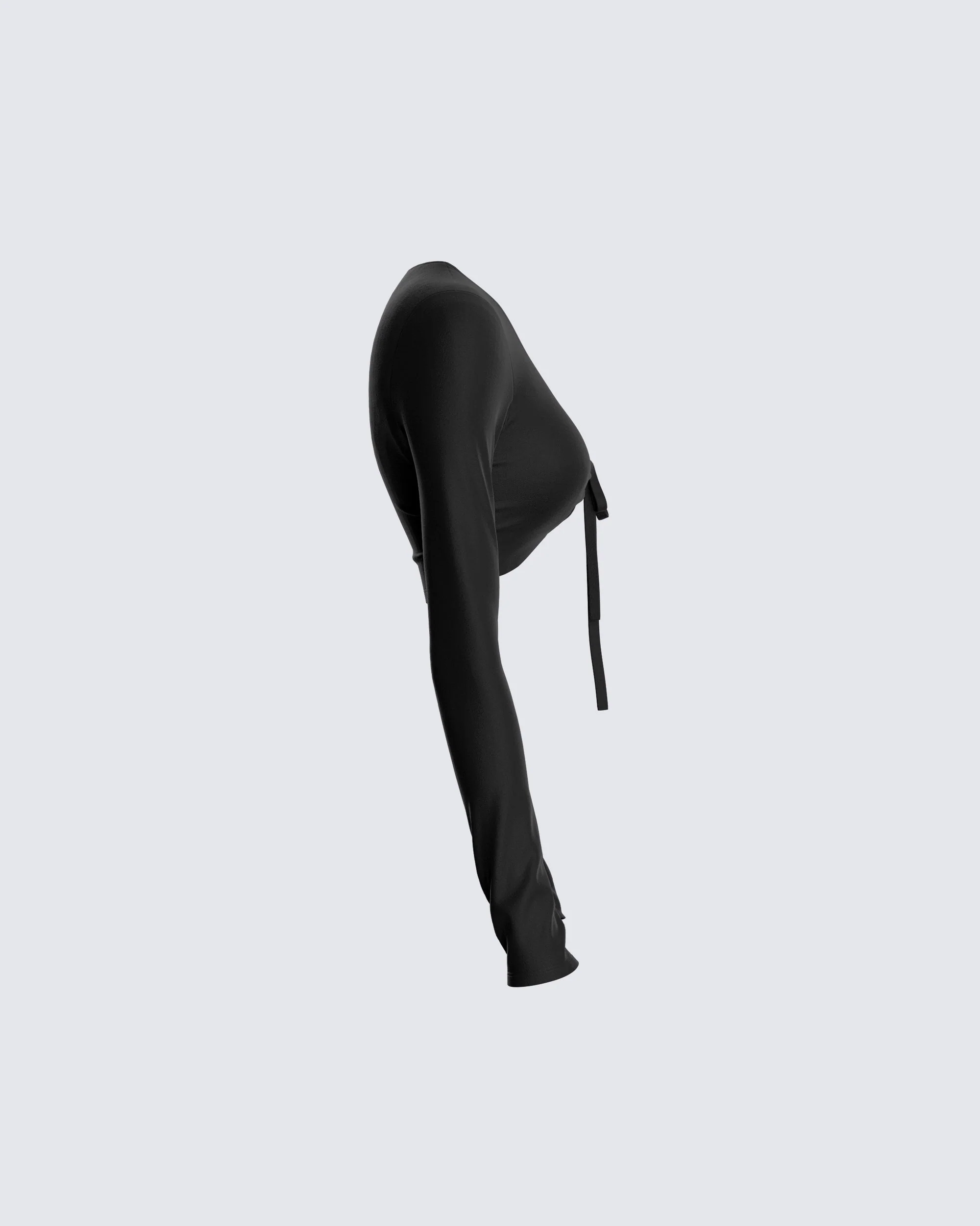 Nadia Black Jersey Top - Image 2