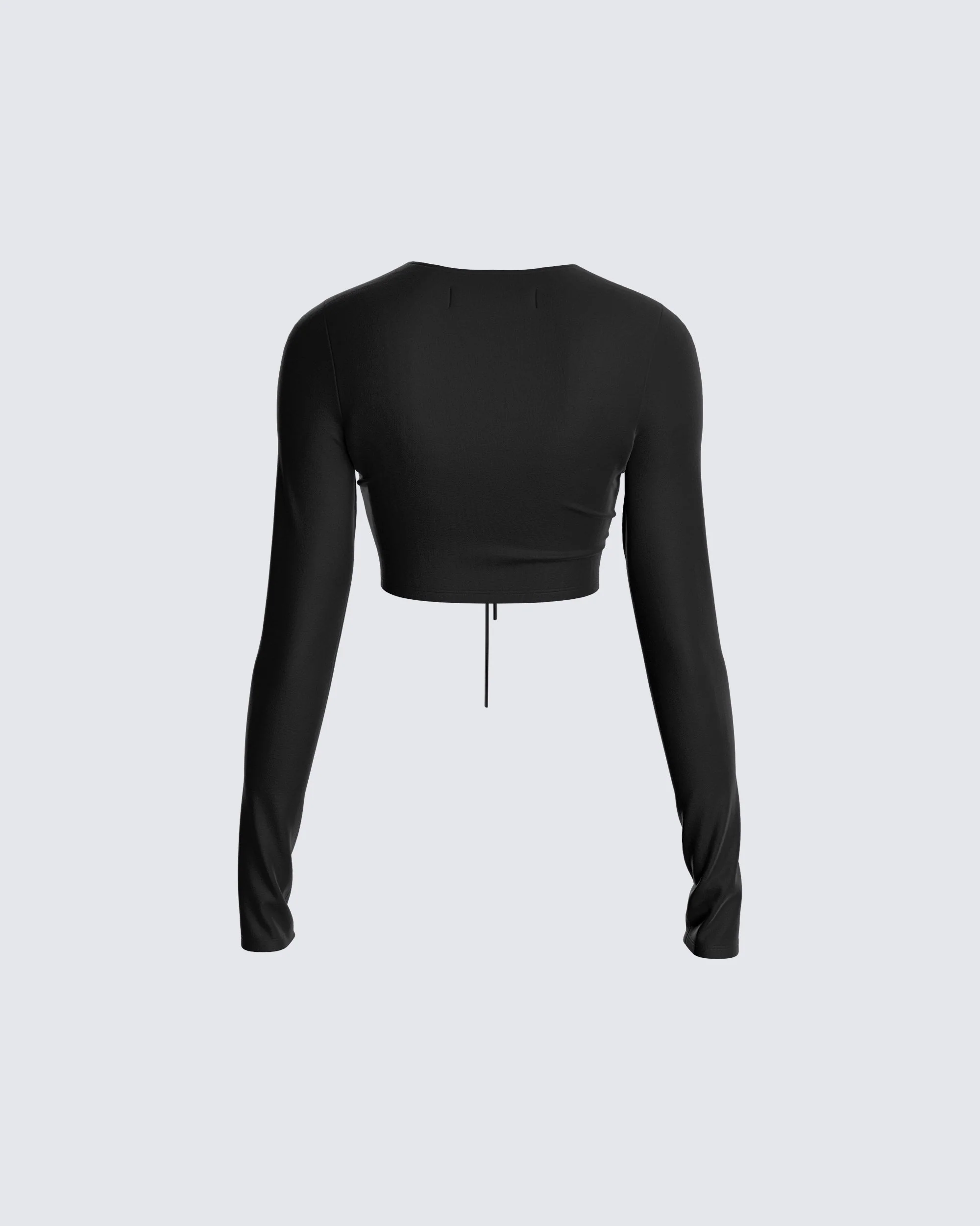 Nadia Black Jersey Top - Image 3