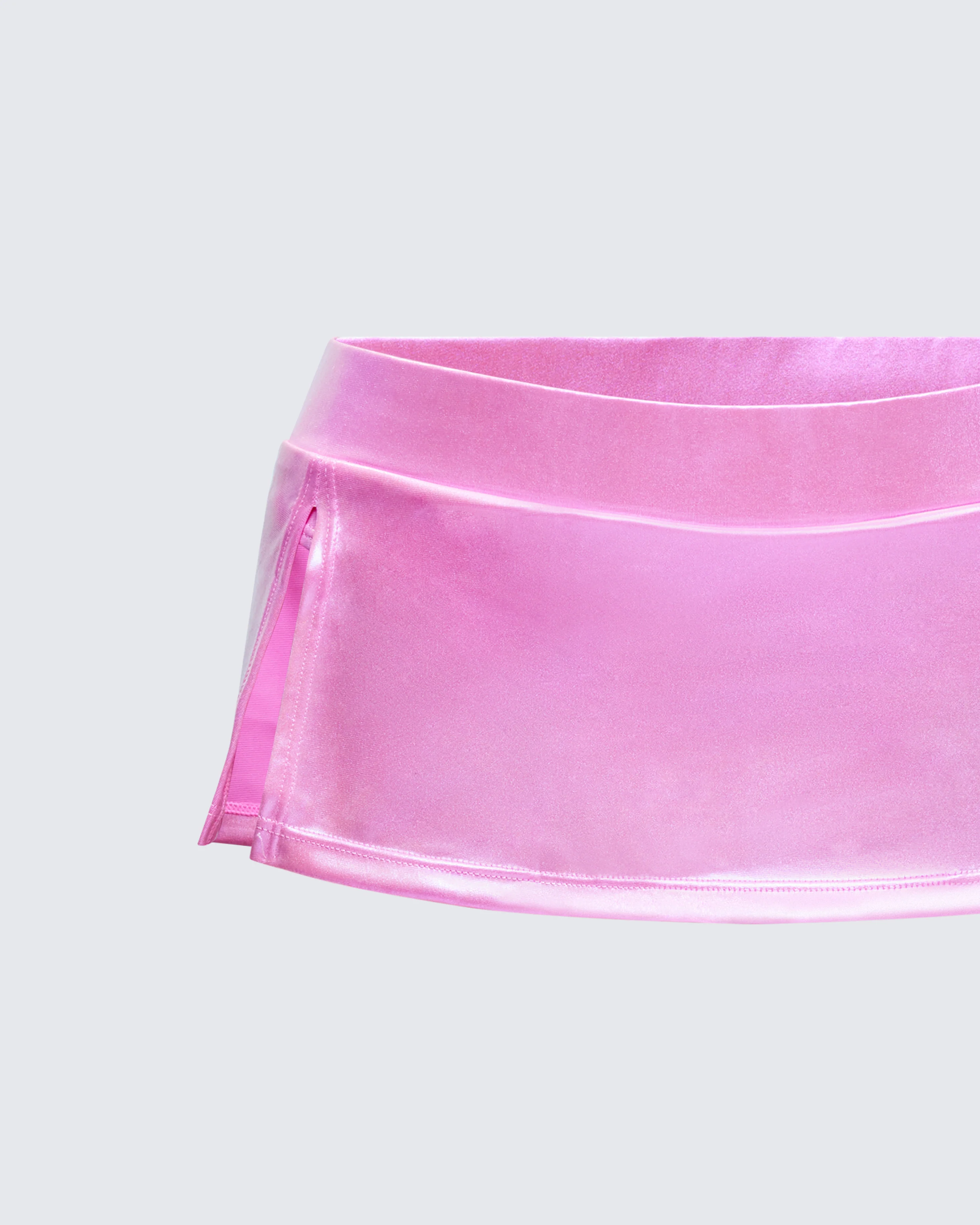 Naijah Pink Metallic Tankini Bottom - Image 6