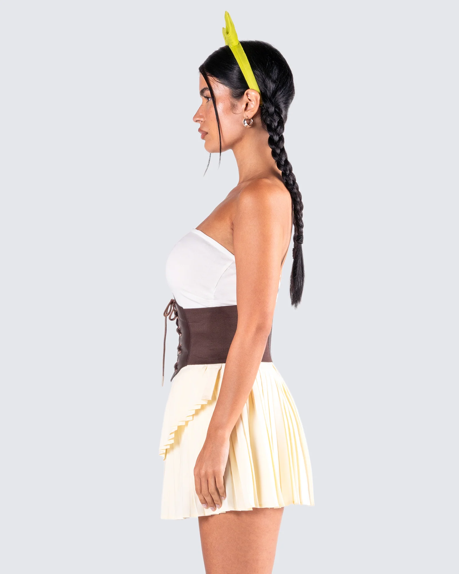Naina Brown Corset Belt - Image 5
