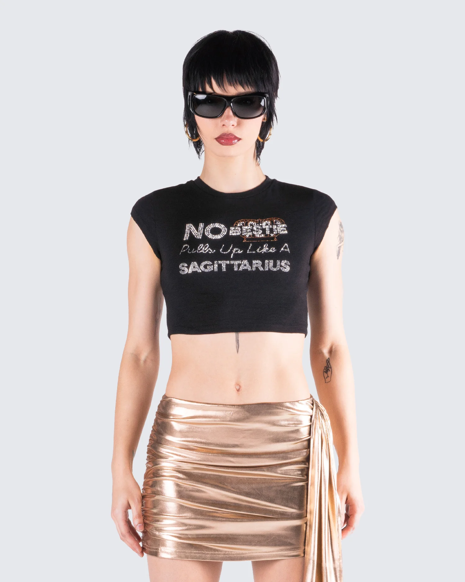 Naja Black Sagittarius Graphic Top - Image 4