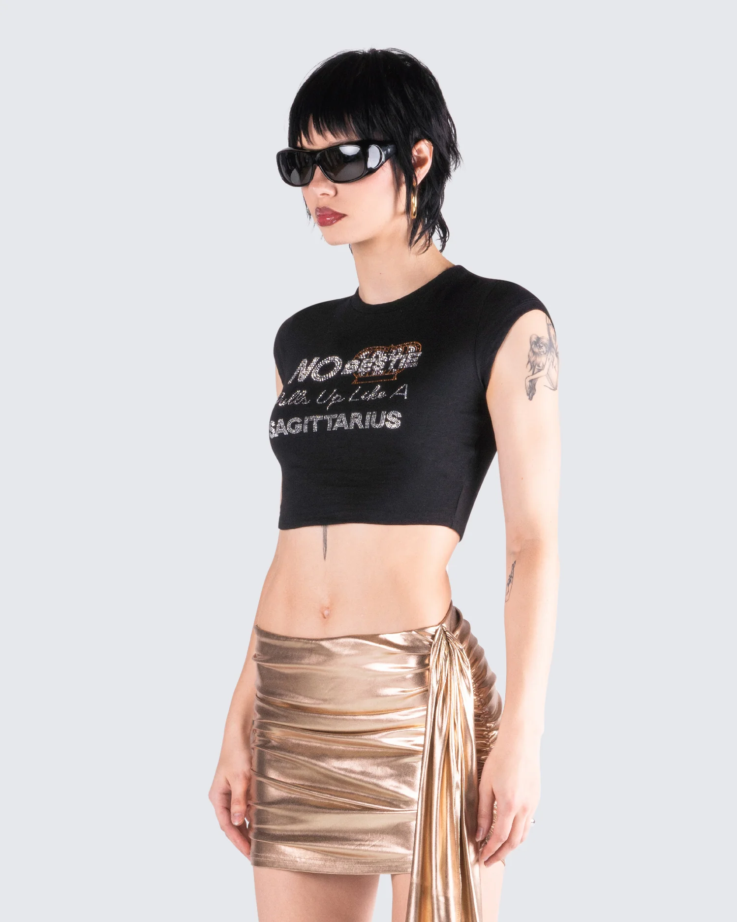 Naja Black Sagittarius Graphic Top - Image 5