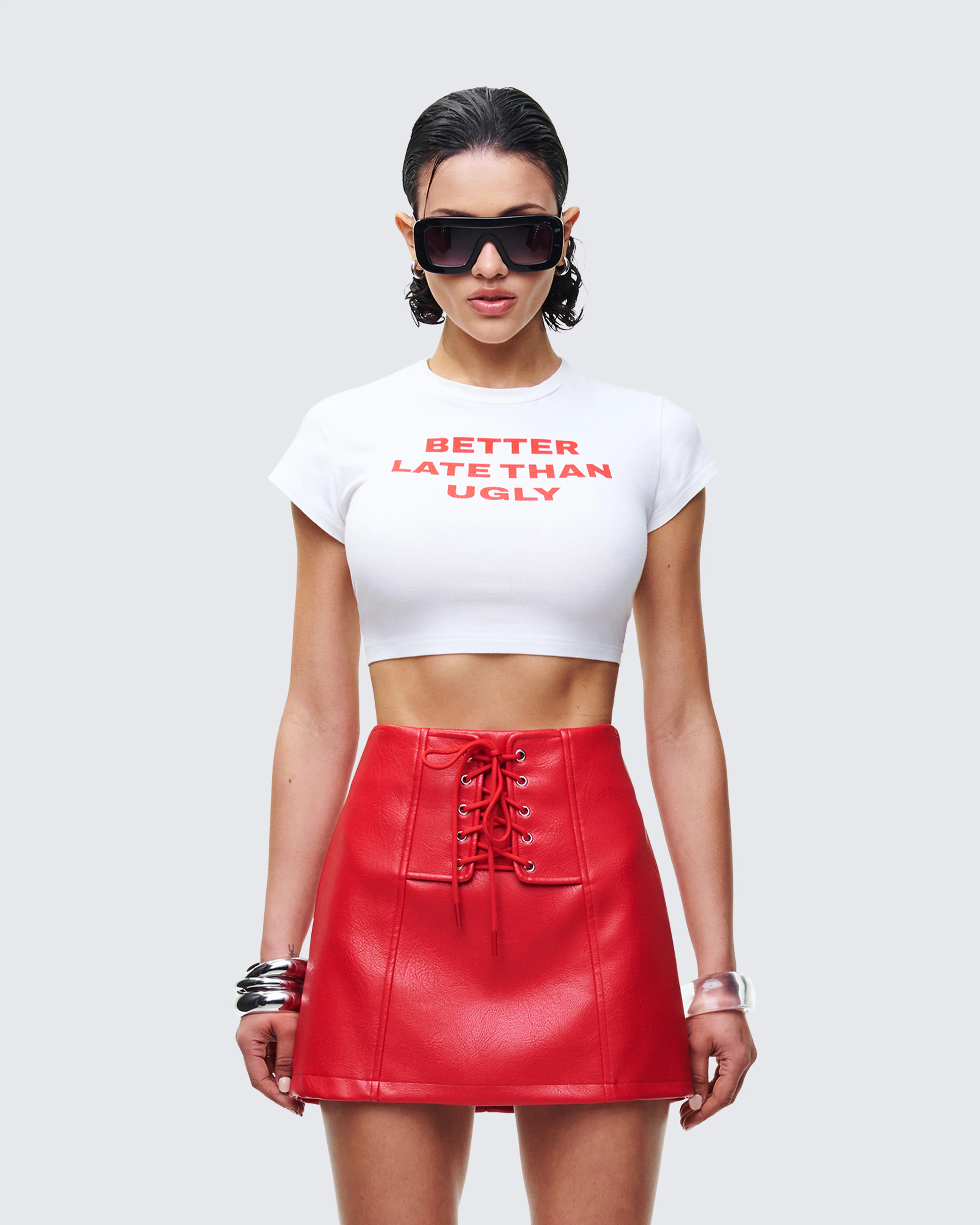Nat White Jersey Graphic Top - Image 2