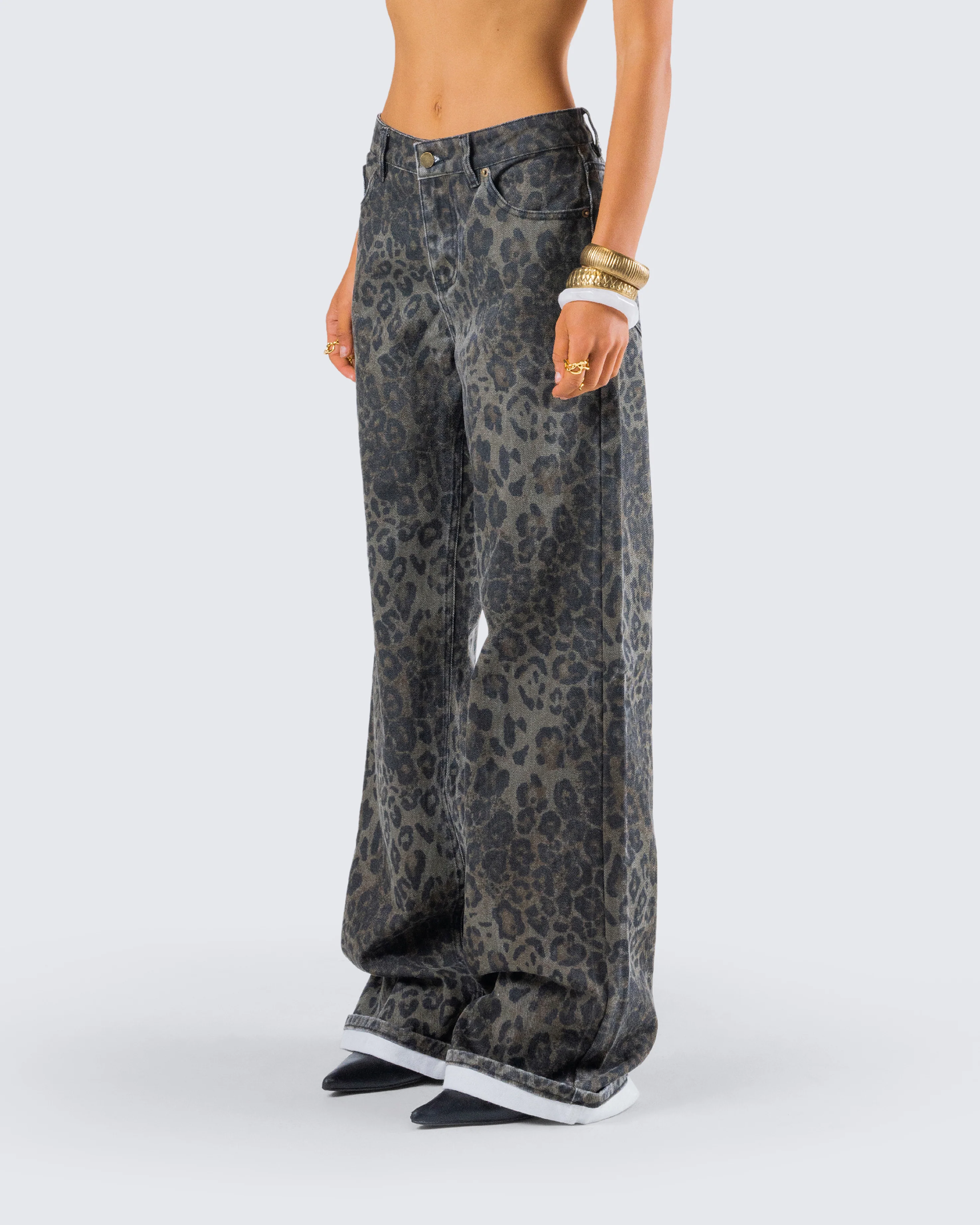 Nerida Leopard Mid Rise Pant - Image 5