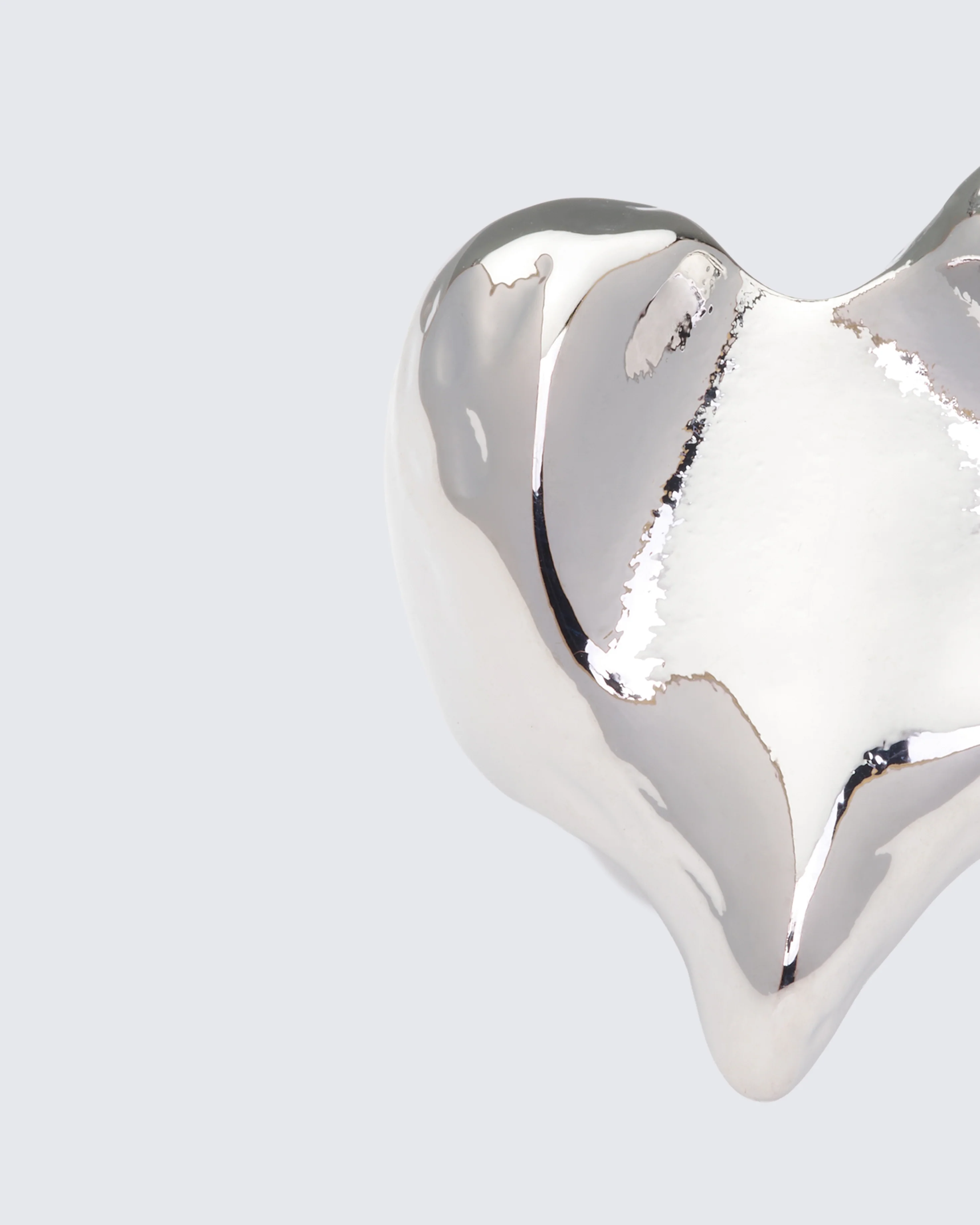 Nerina Silver Drop Heart Ring - Image 3