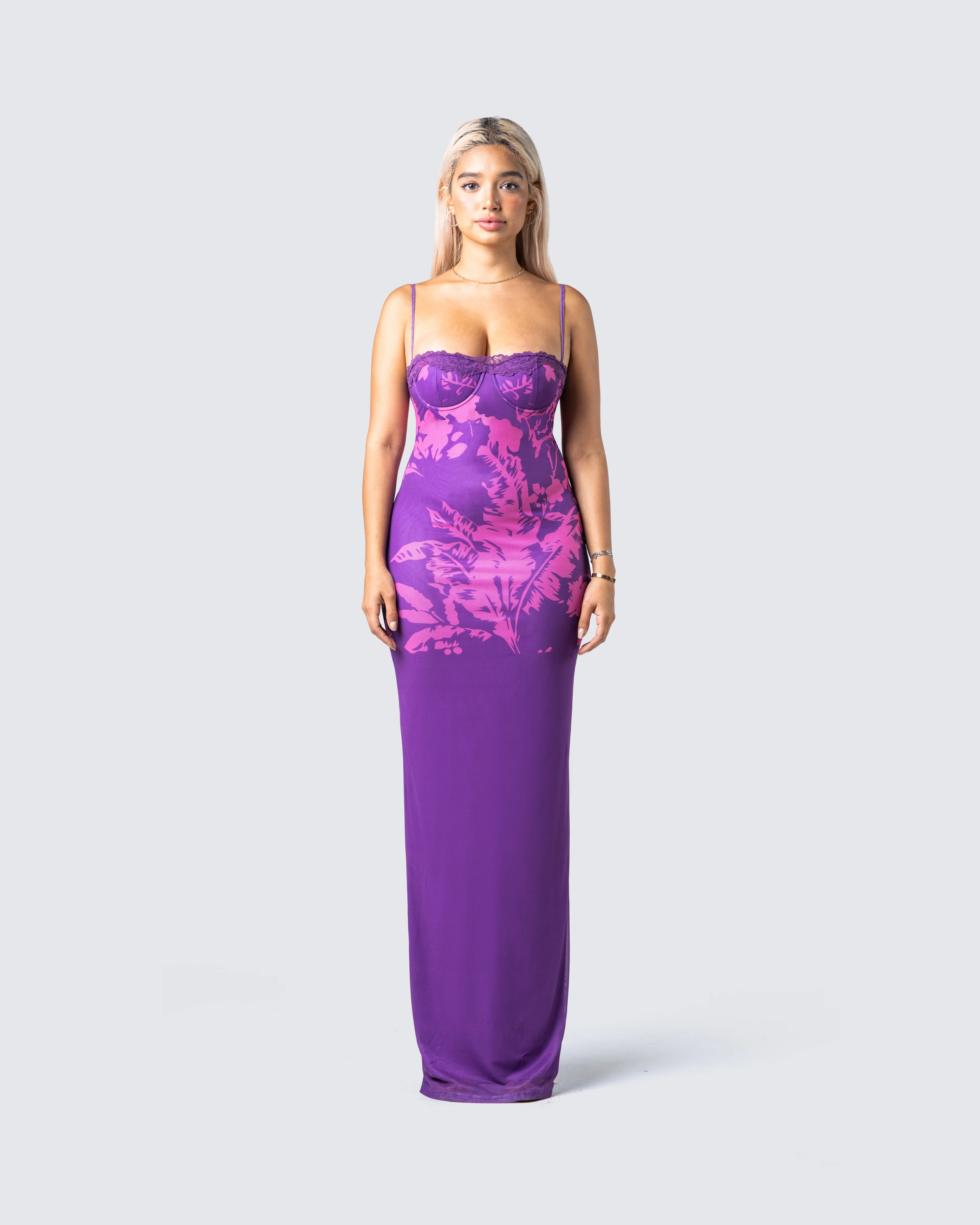 Nessa Floral Print Maxi Dress - Image 4