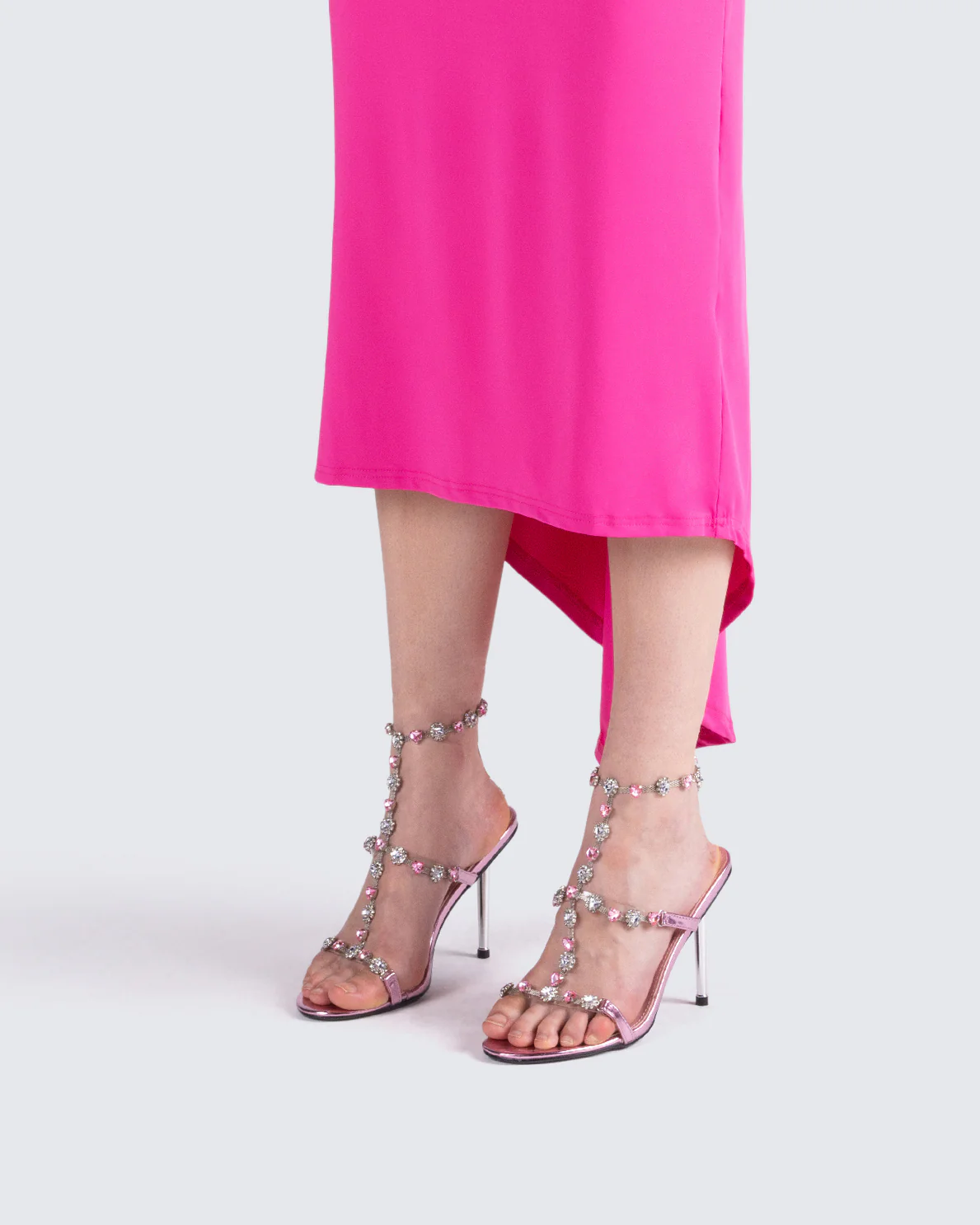 Nikki Pink Jewel Stiletto Heel - Image 5