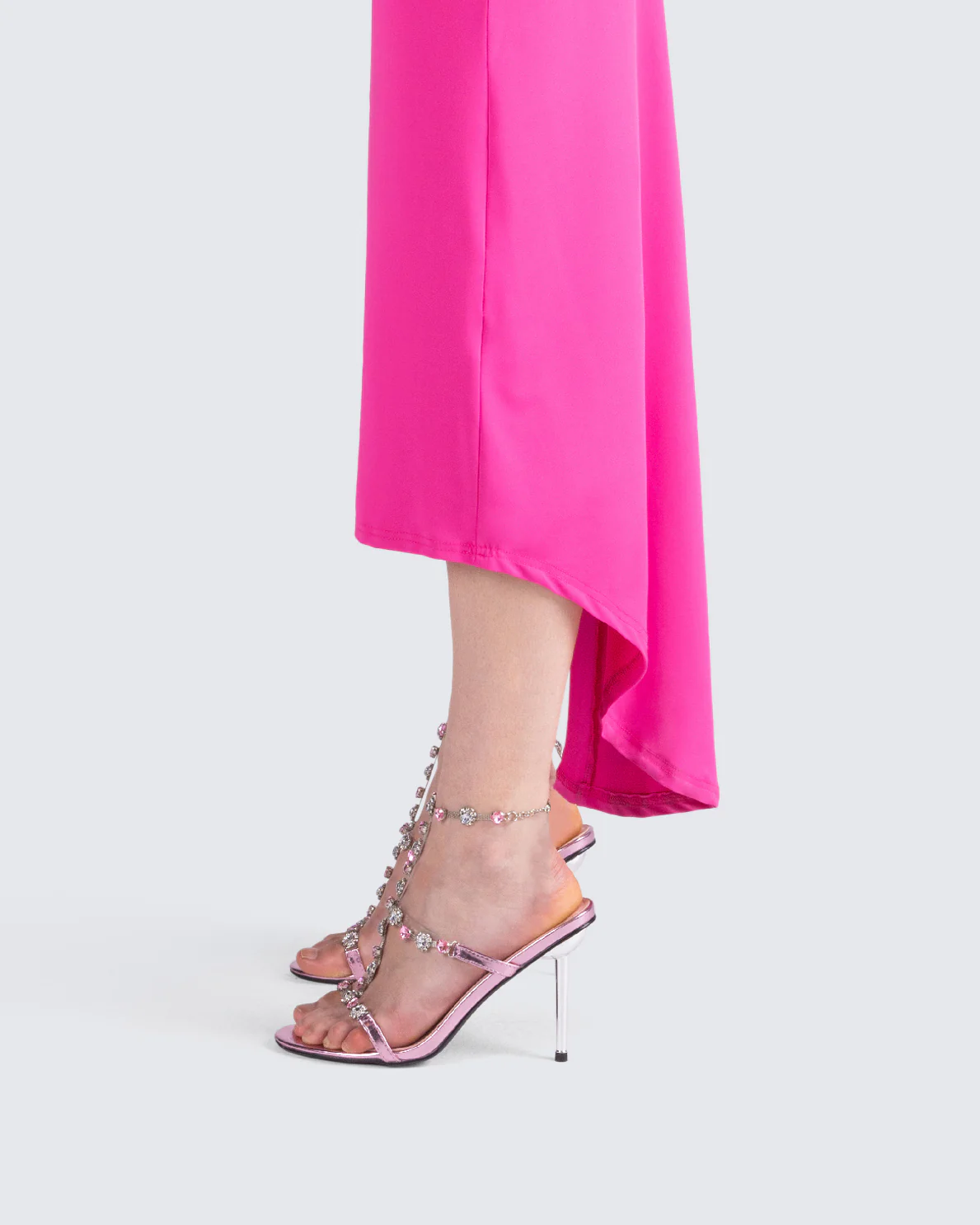 Nikki Pink Jewel Stiletto Heel - Image 6