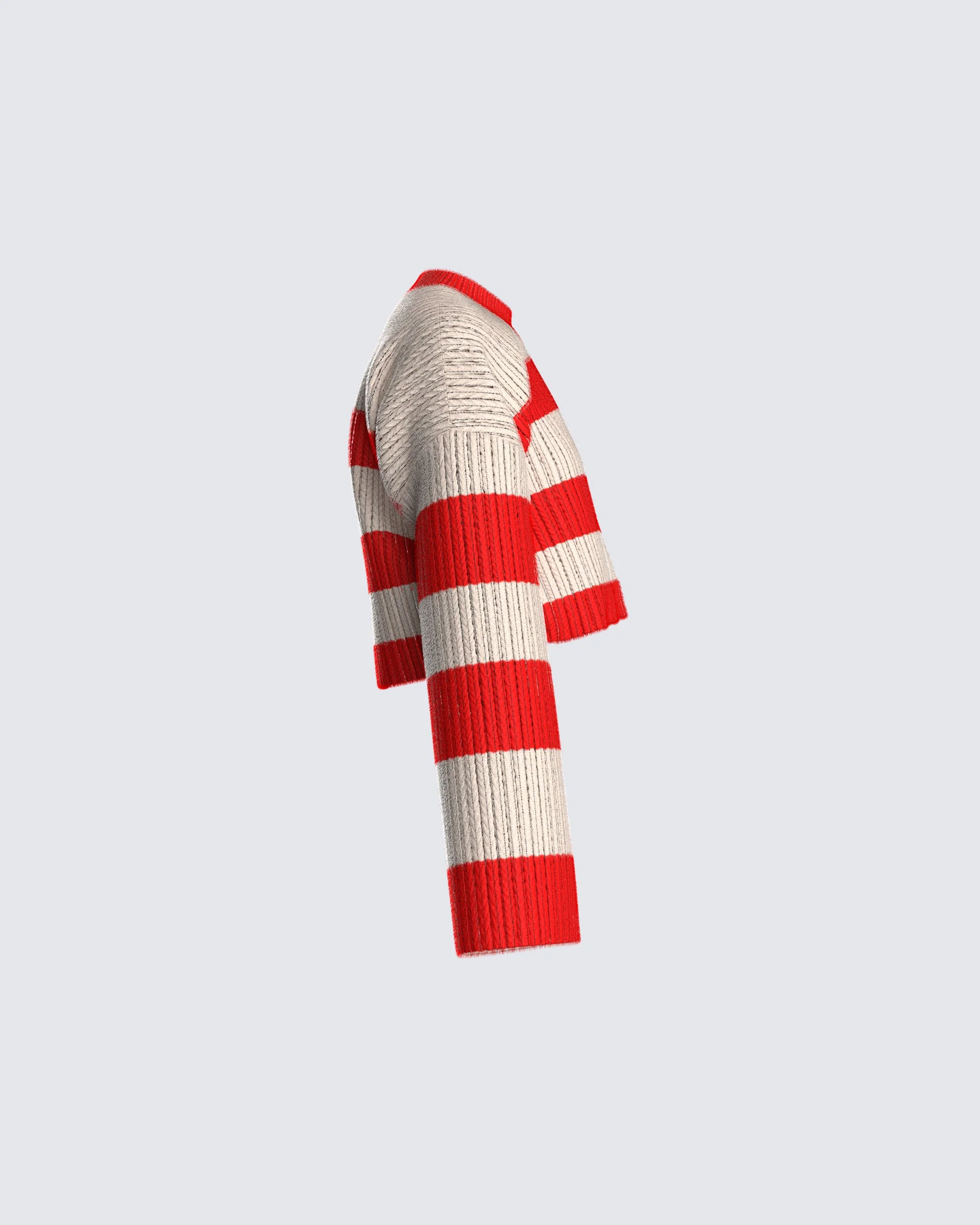Nikko Stripe Sweater Knit Top - Image 2