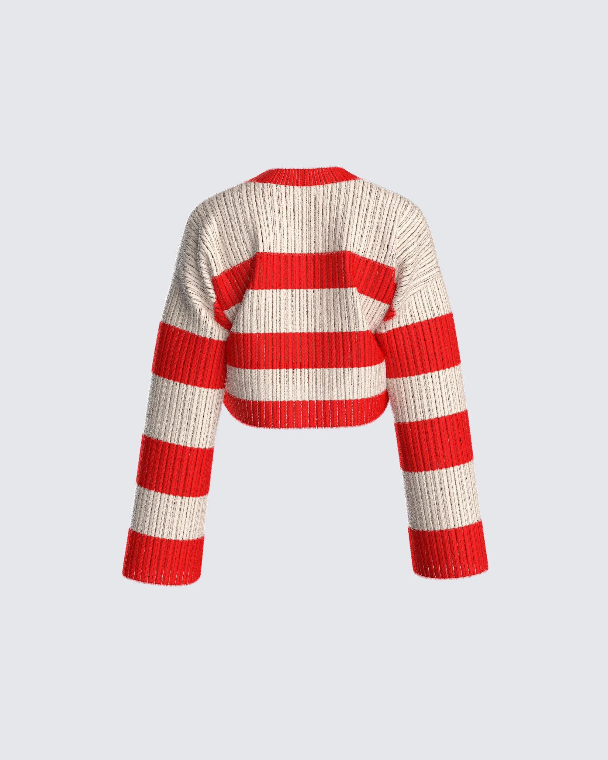 Nikko Stripe Sweater Knit Top - Image 3
