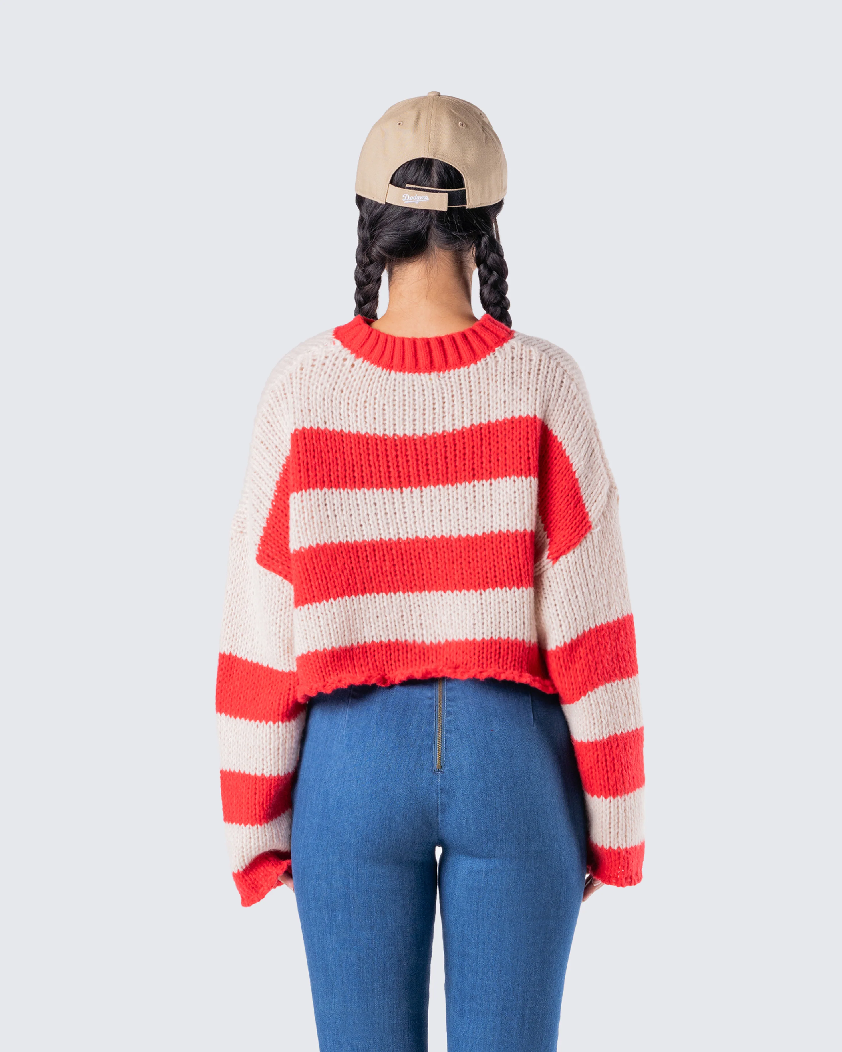 Nikko Stripe Sweater Knit Top - Image 7