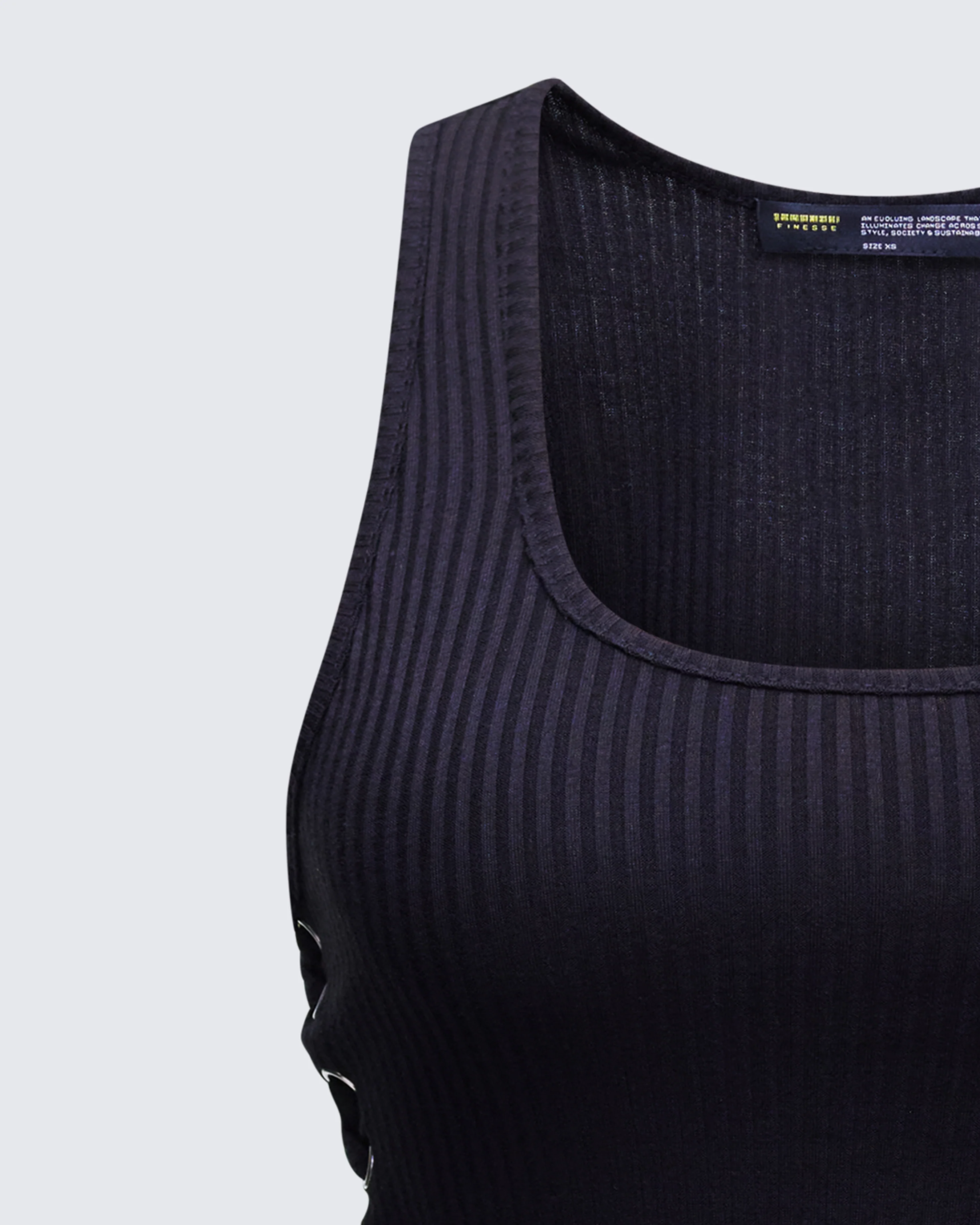 Nixie Black Lace Up Tank - Image 6
