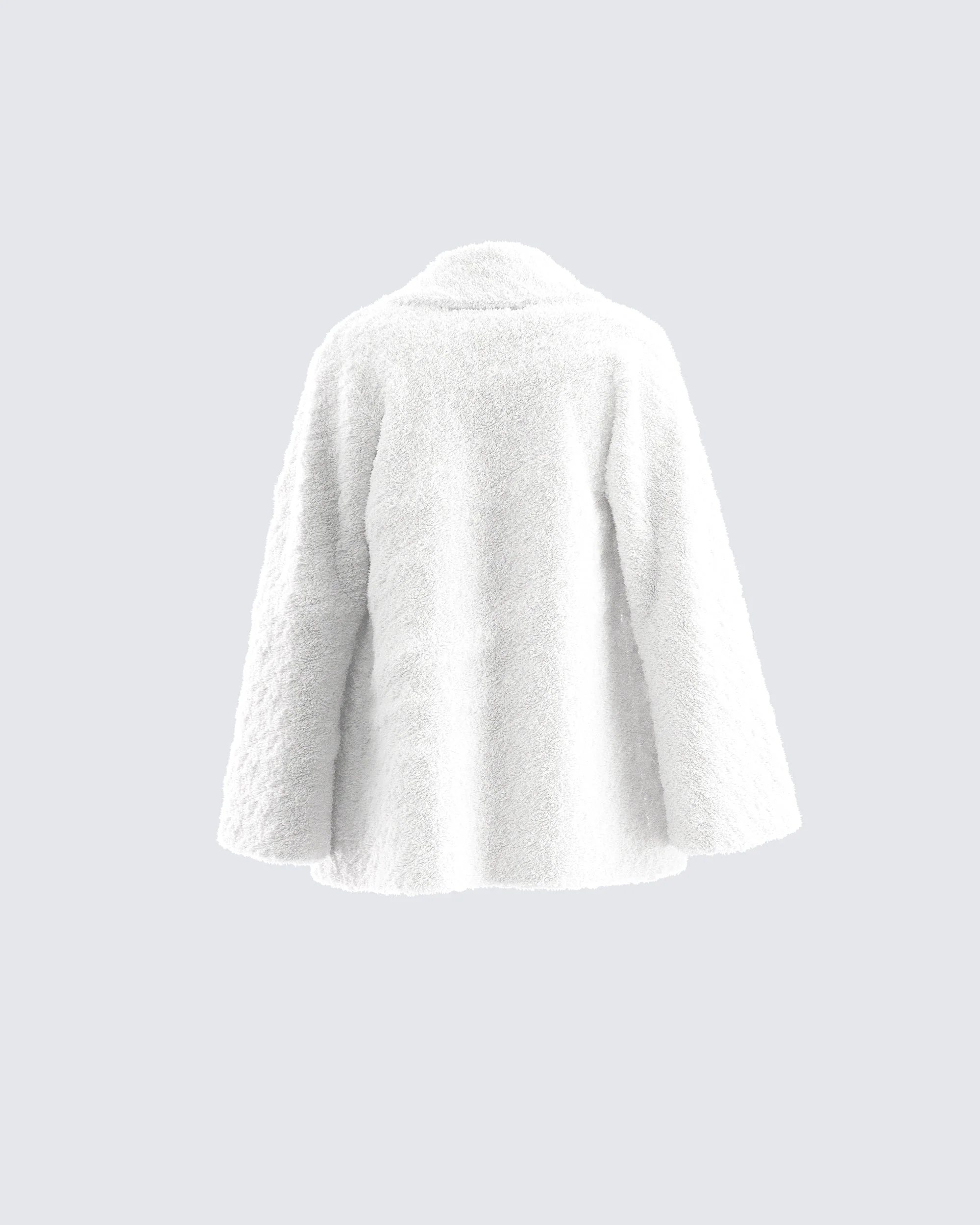 Noah White Fur Coat - Image 3