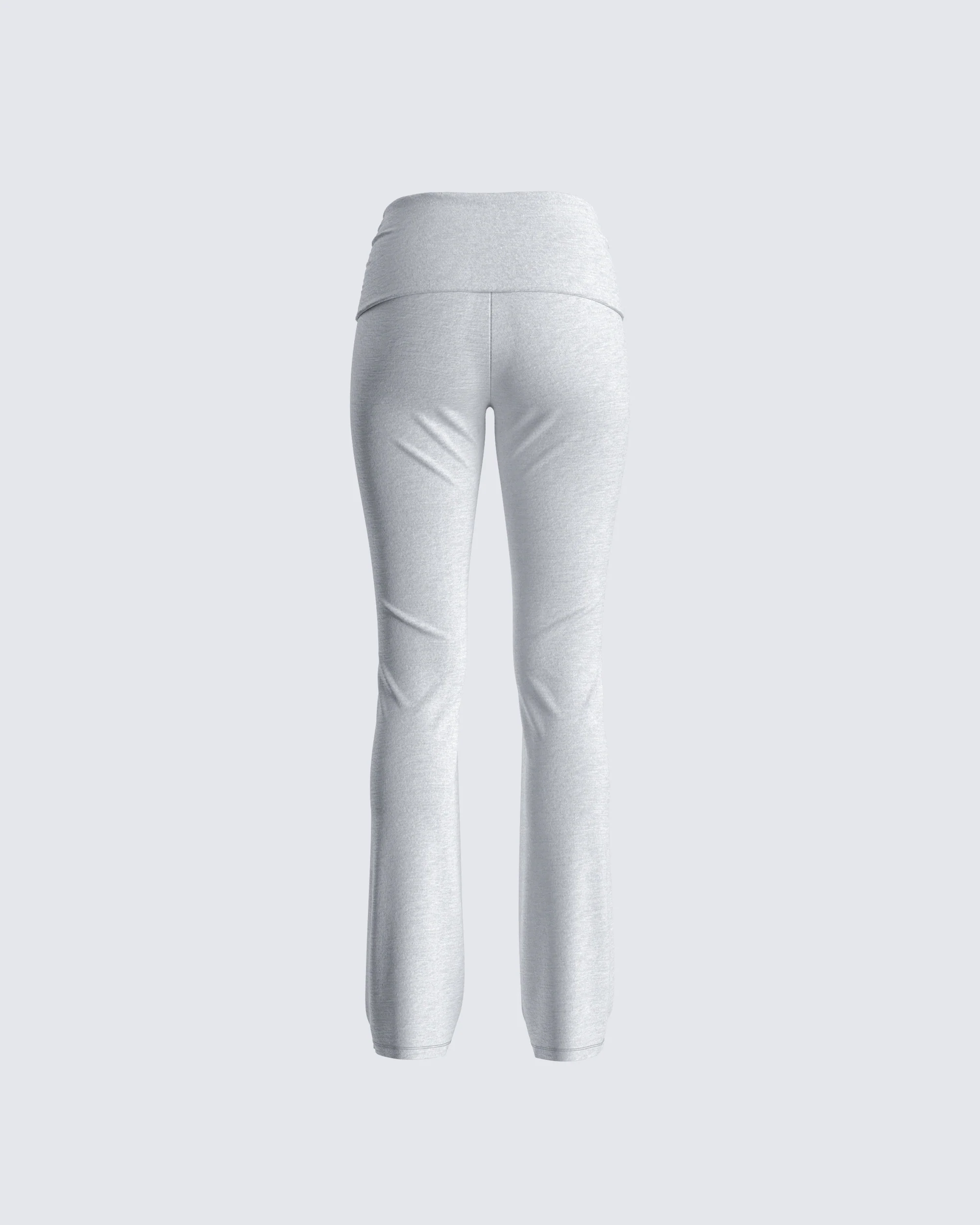 Noam Heather Grey Foldover Legging - Image 3