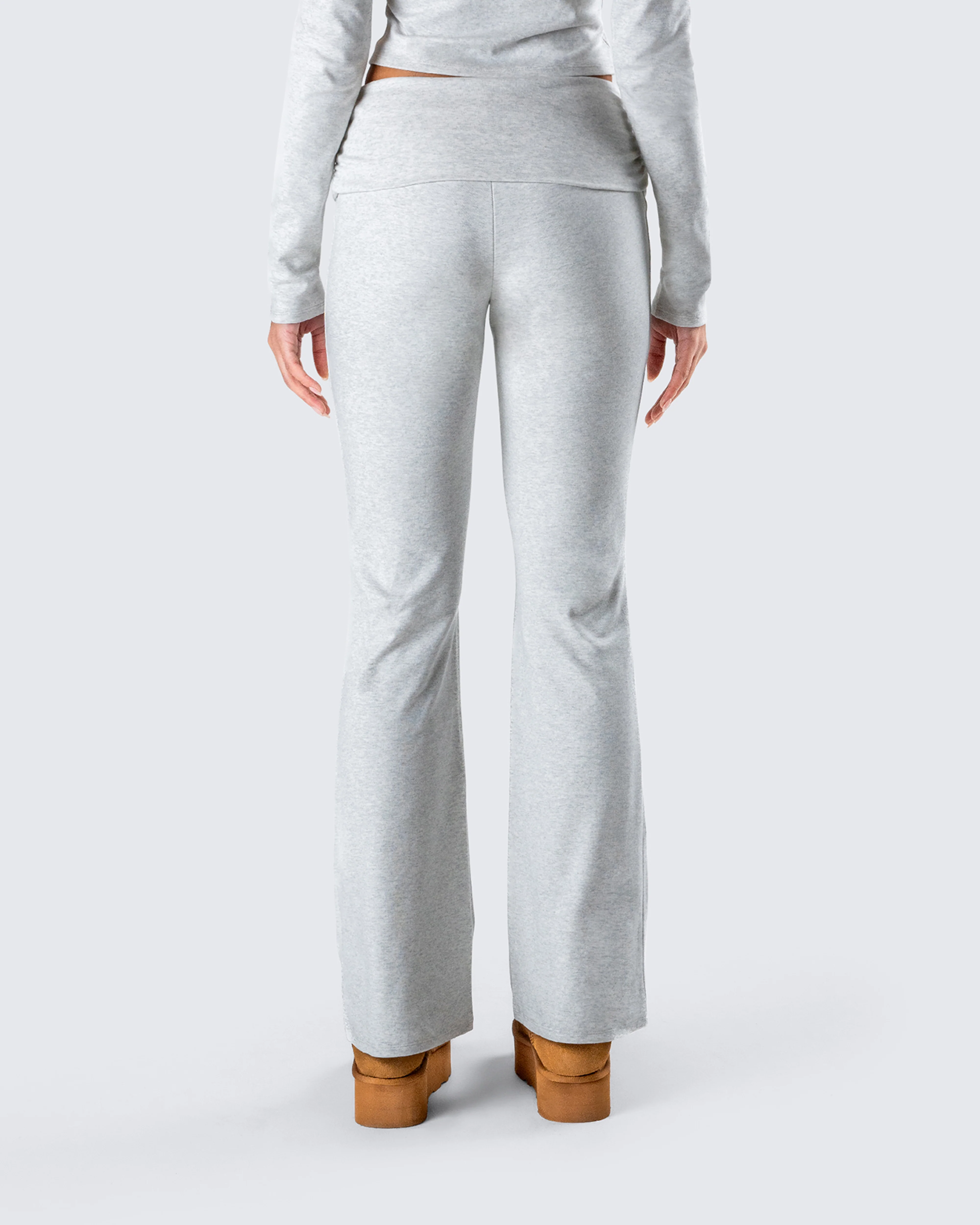 Noam Heather Grey Foldover Legging - Image 7