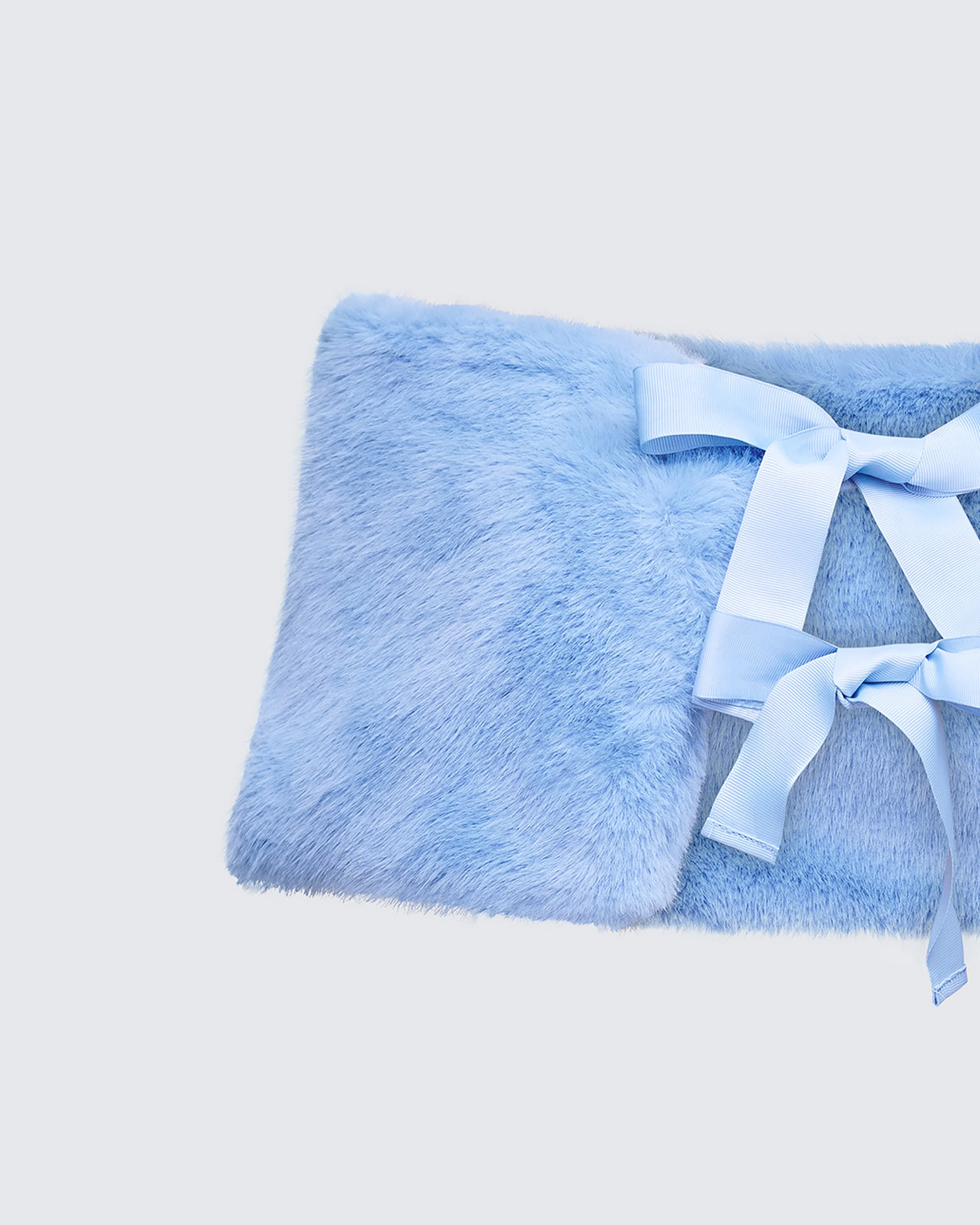 Noelle Blue Faux Fur Shrug - Image 6