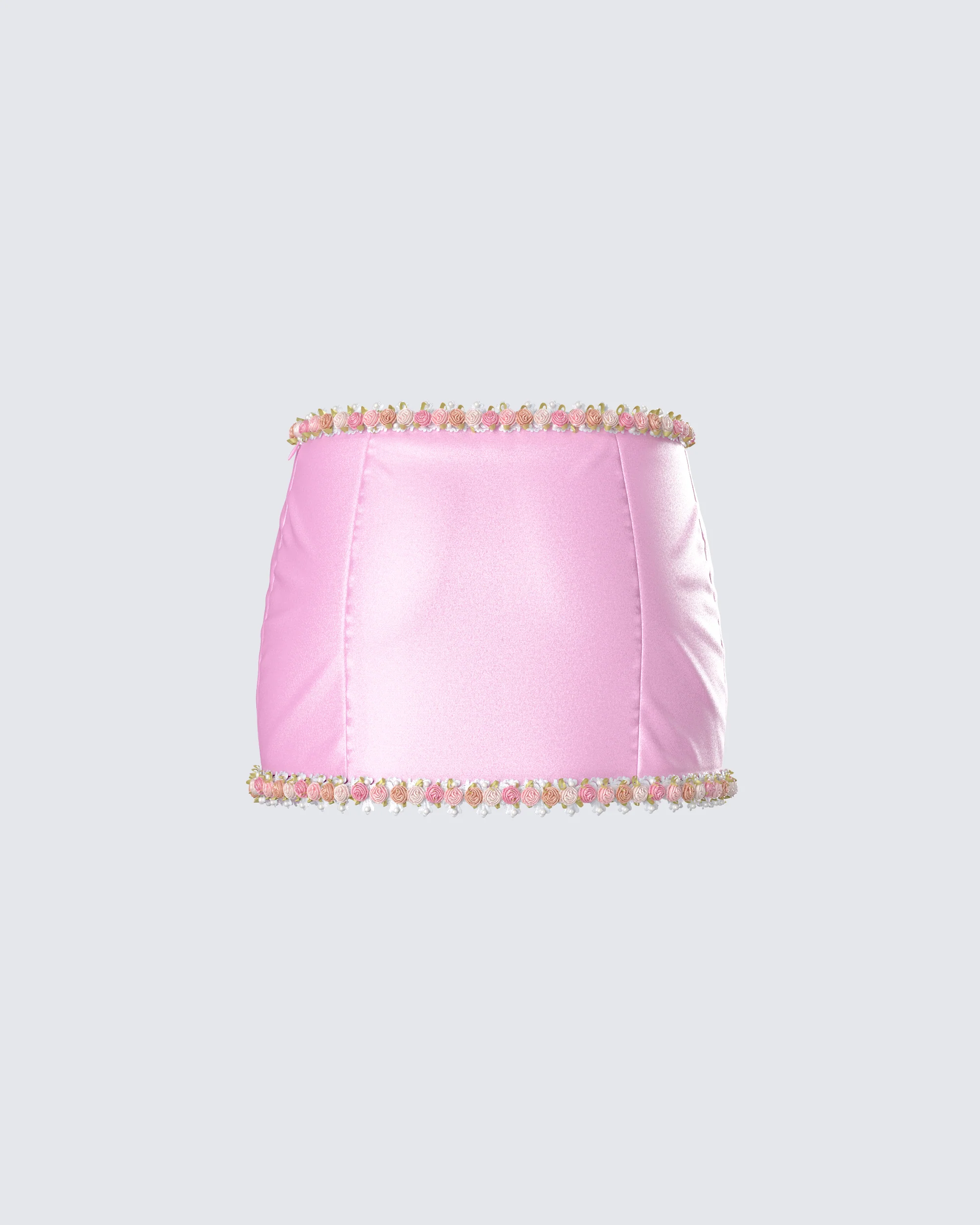 Nori Pink Floral Micro Mini Skirt - Image 3