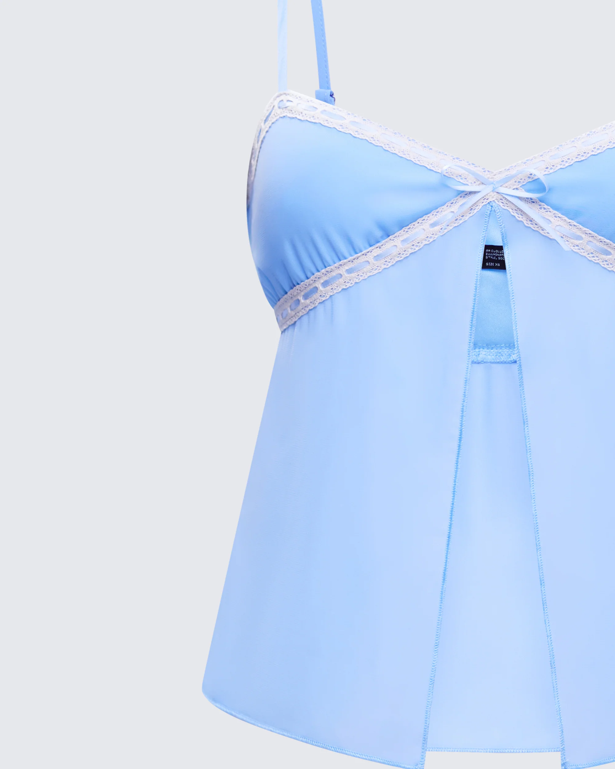 Norma Baby Blue Chiffon Cami Top - Image 6