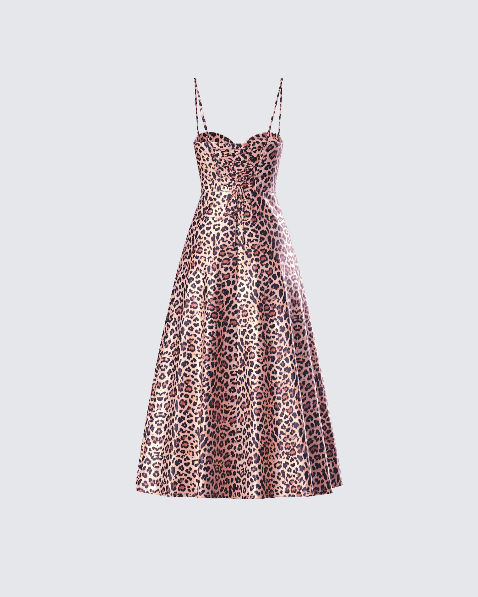 Novella Leopard Print Midi Dress - Image 3